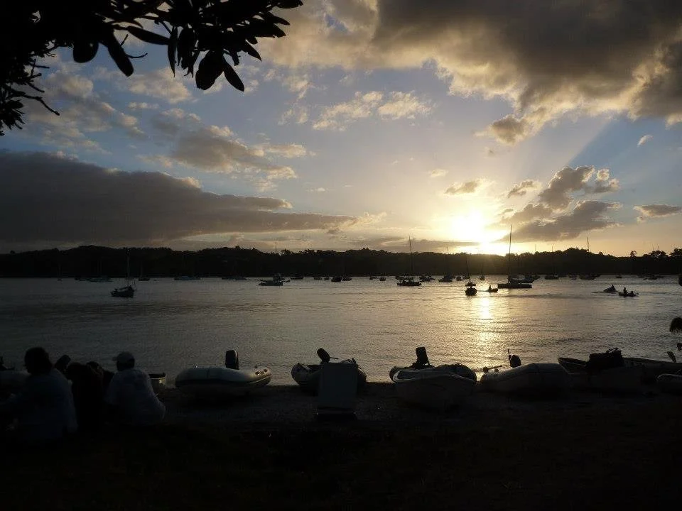 Sunset from Scott's Landing Mahurangi.