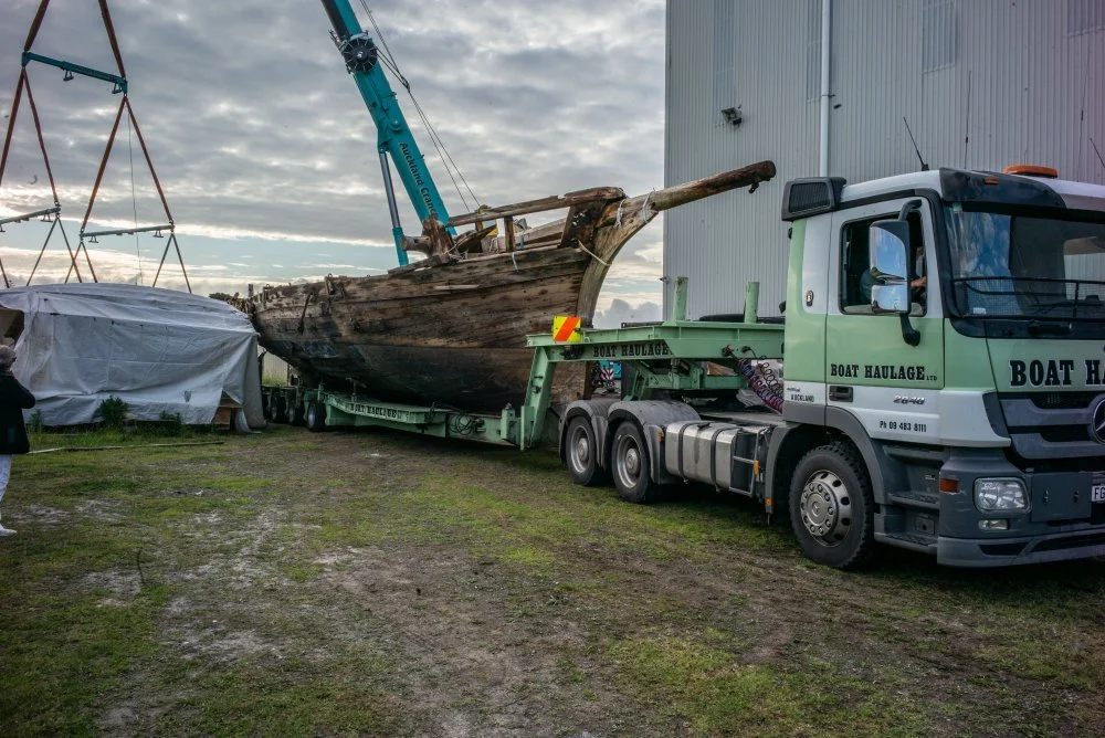 Ready to unload at Yachting Developments Ltd Hobsonville.