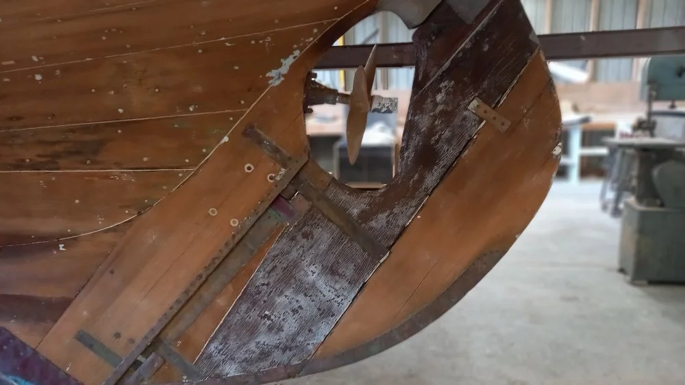 Rudder repairs required.