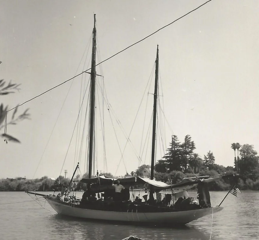Thelma cruising Sacramento Delta.