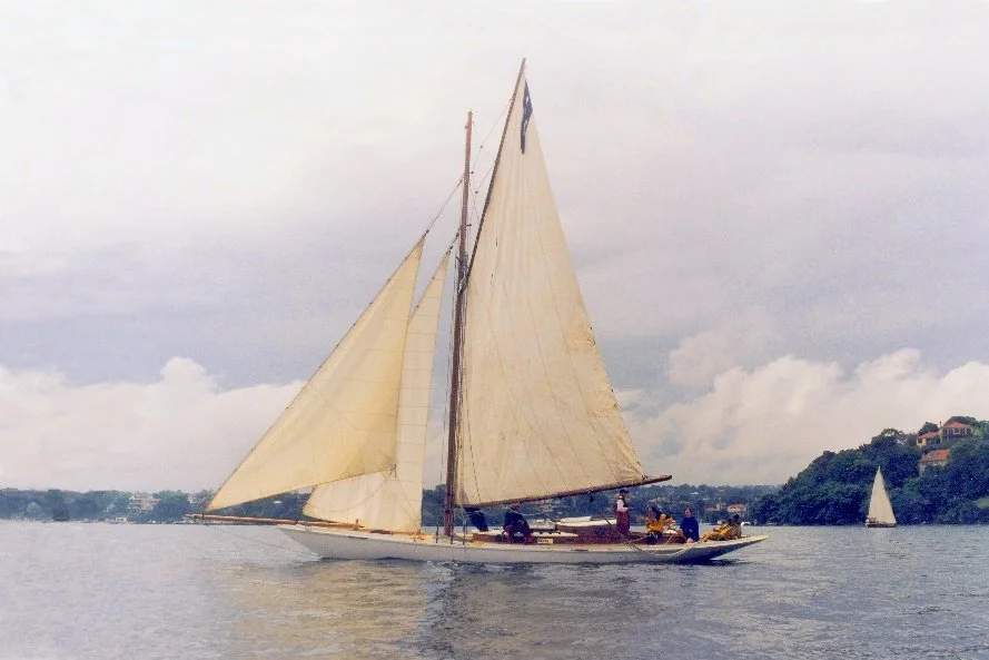 Ida with a cruising cabin top addition.
