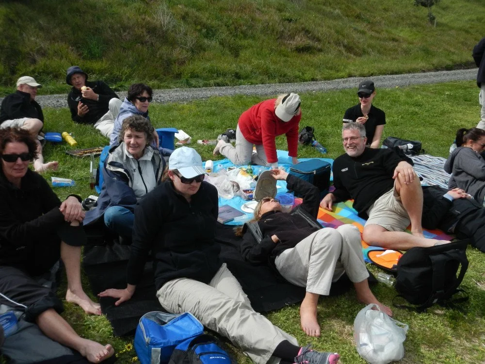 Crew hard at work on the Motuihe Island cruise.