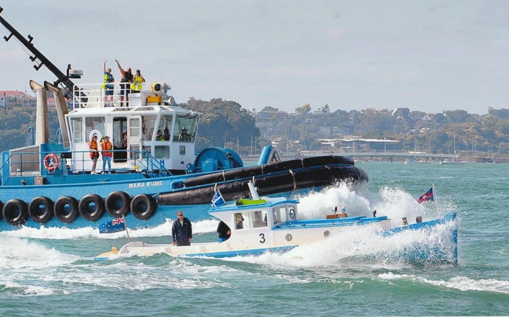 Auckland Anniversary Day Tug Boat Race.