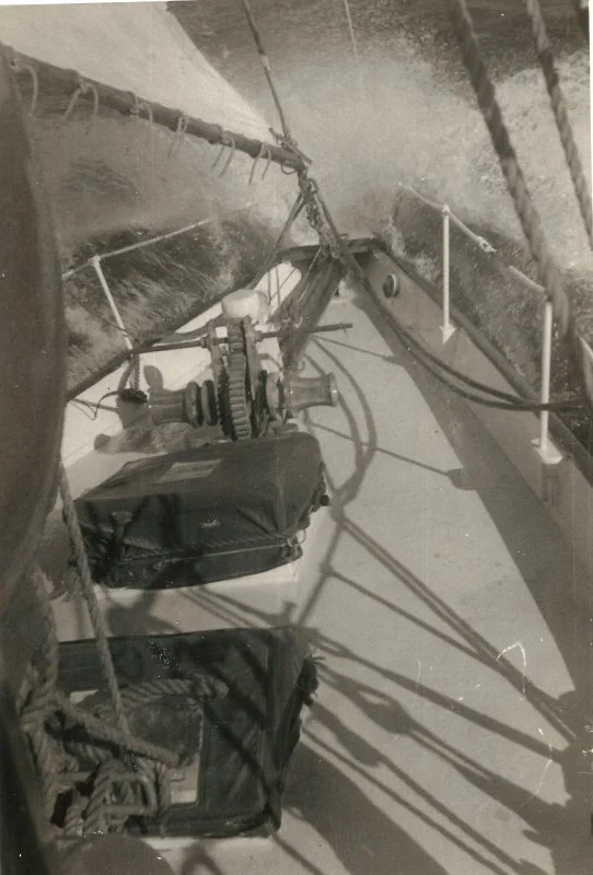 The bow of Waitangi when owned by Percy London.