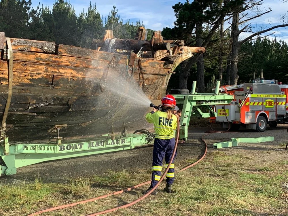Keeping the moisture in the timbers to slow the drying.