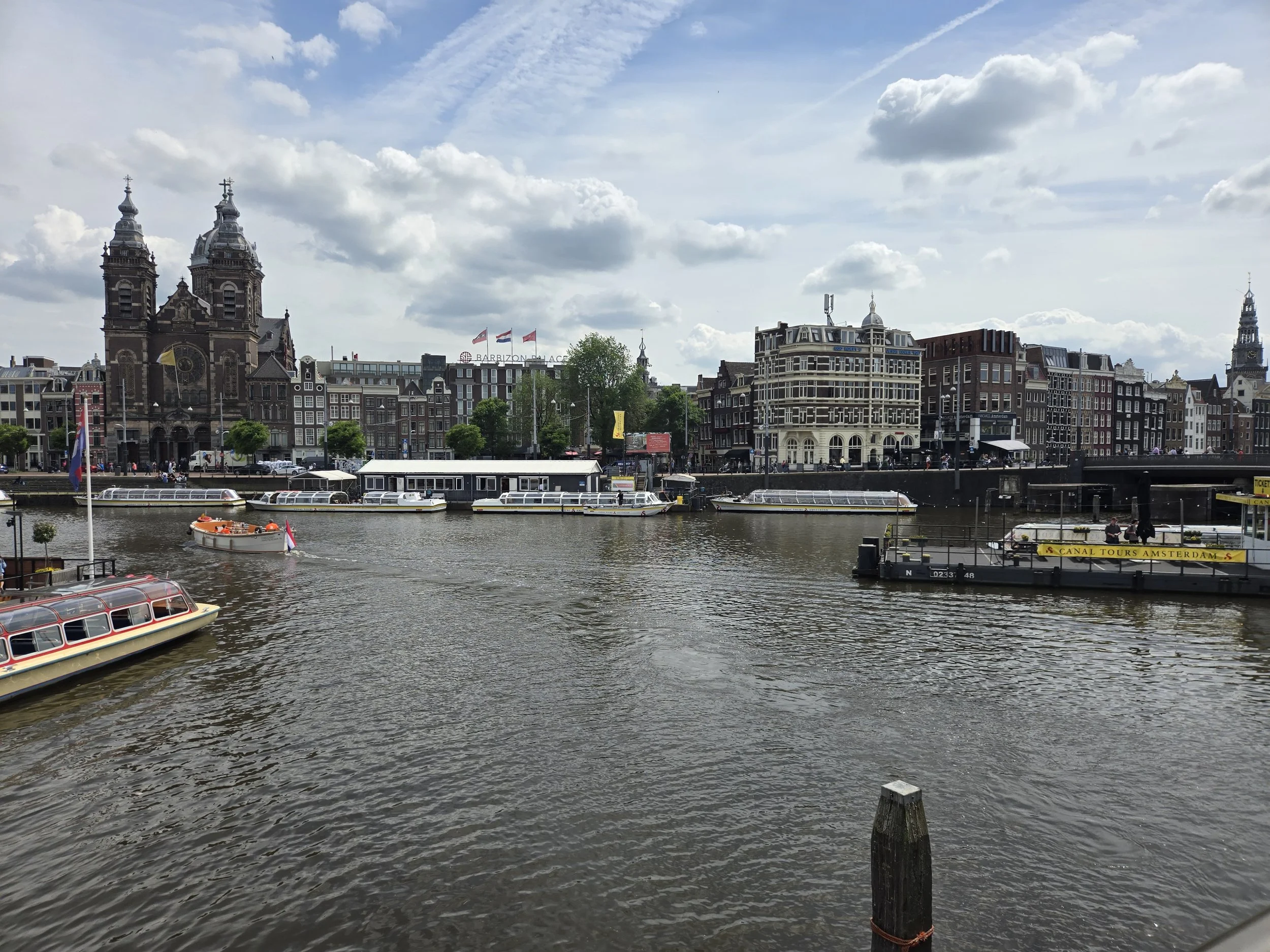 Historic city center in Amsterdam