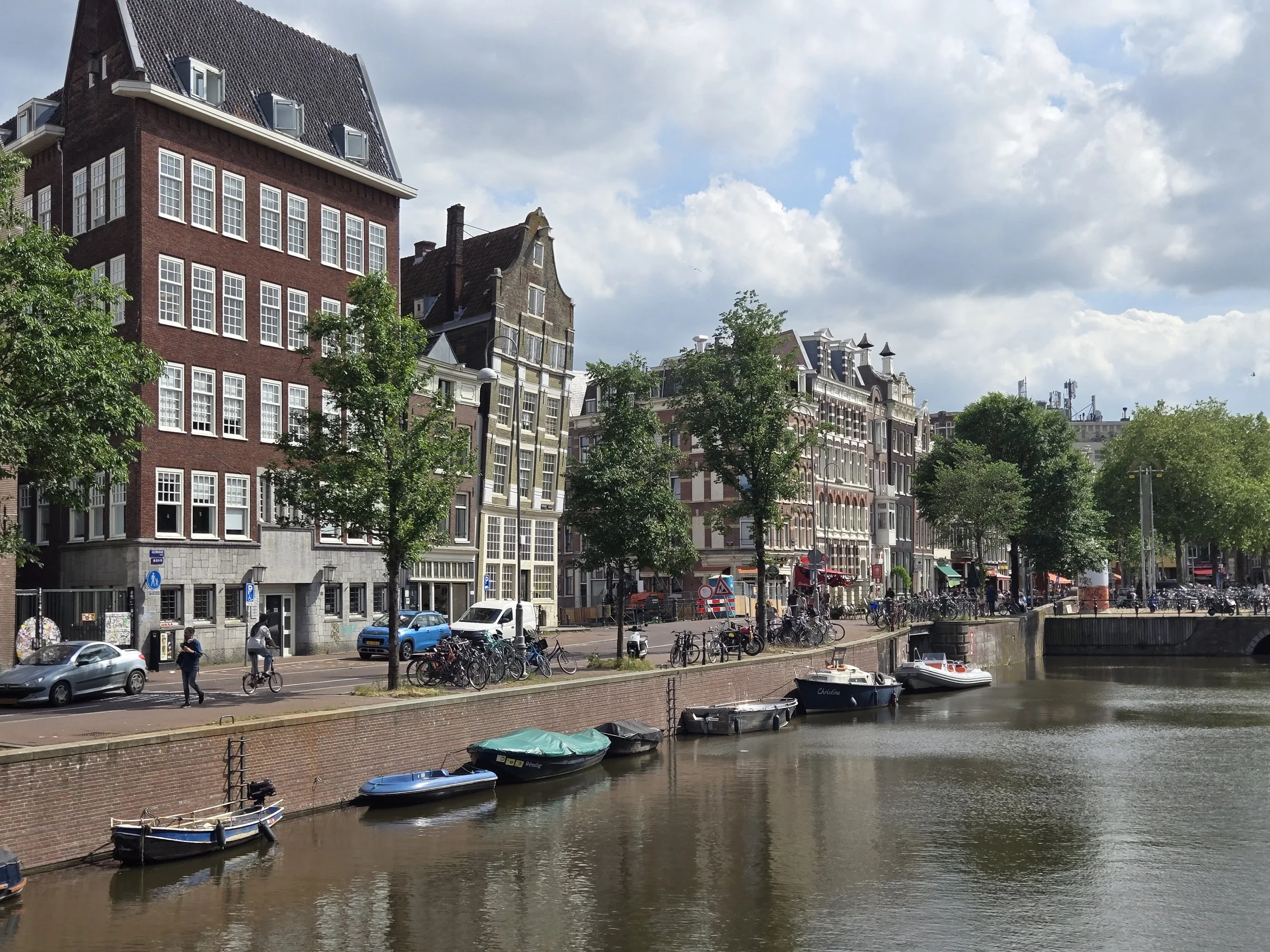 Amsterdam canal houses and bridges