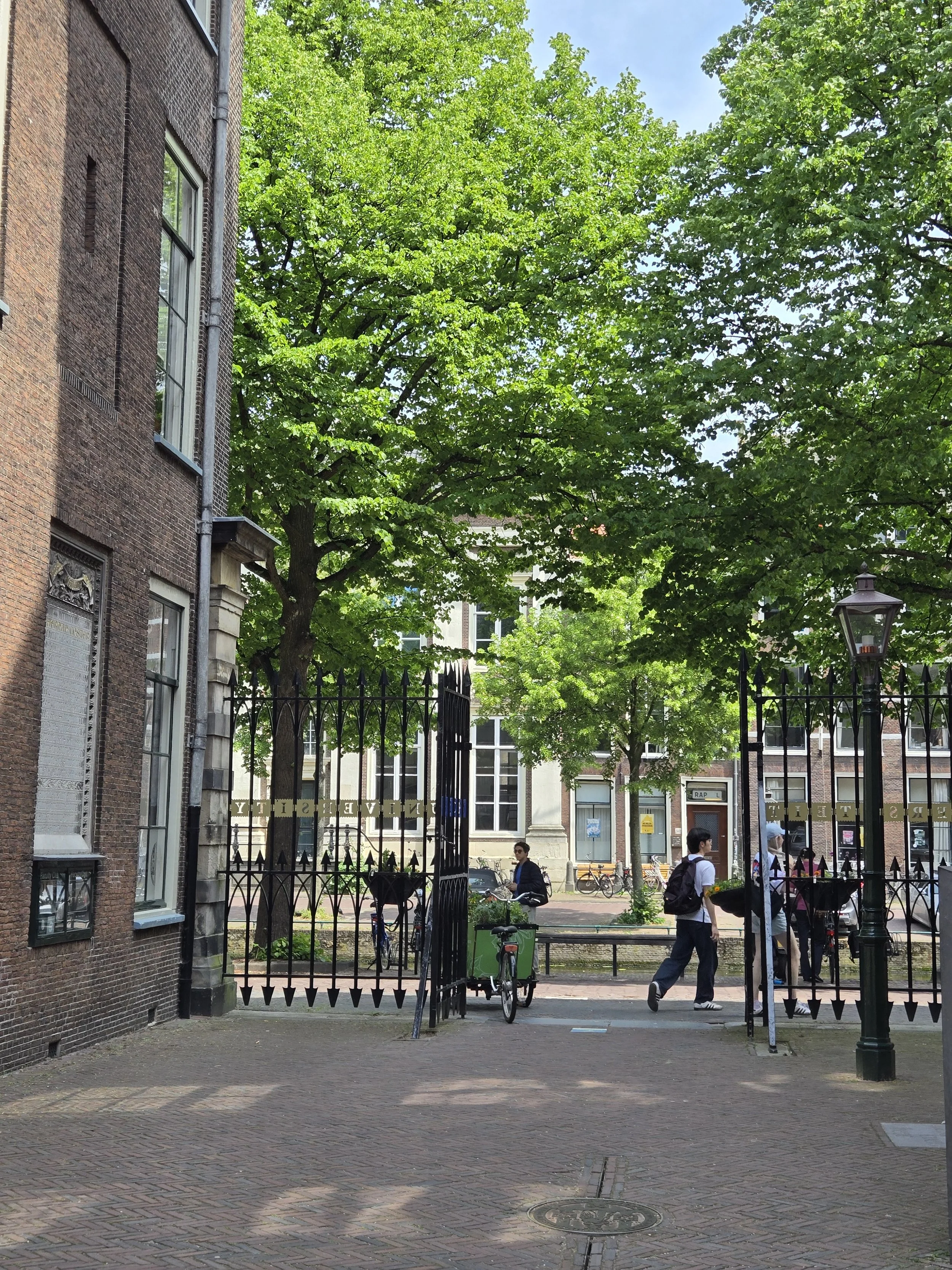 Leiden University courtyard