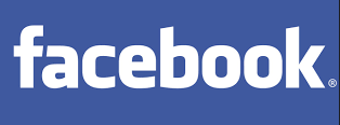 Facebook logo on a blue background