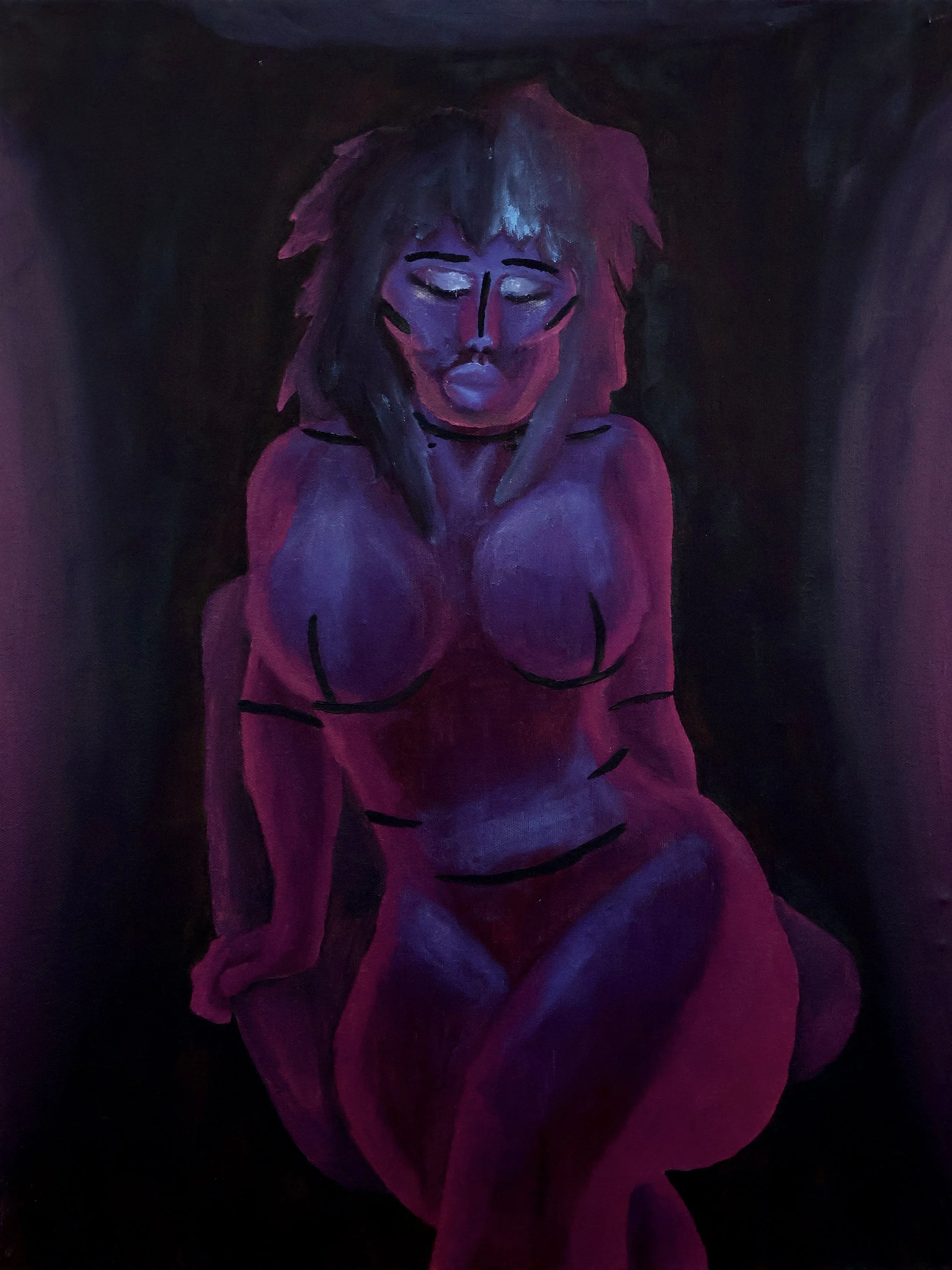 A Self Portrait Of Mine And Other's Image, oil on canvas, 2026