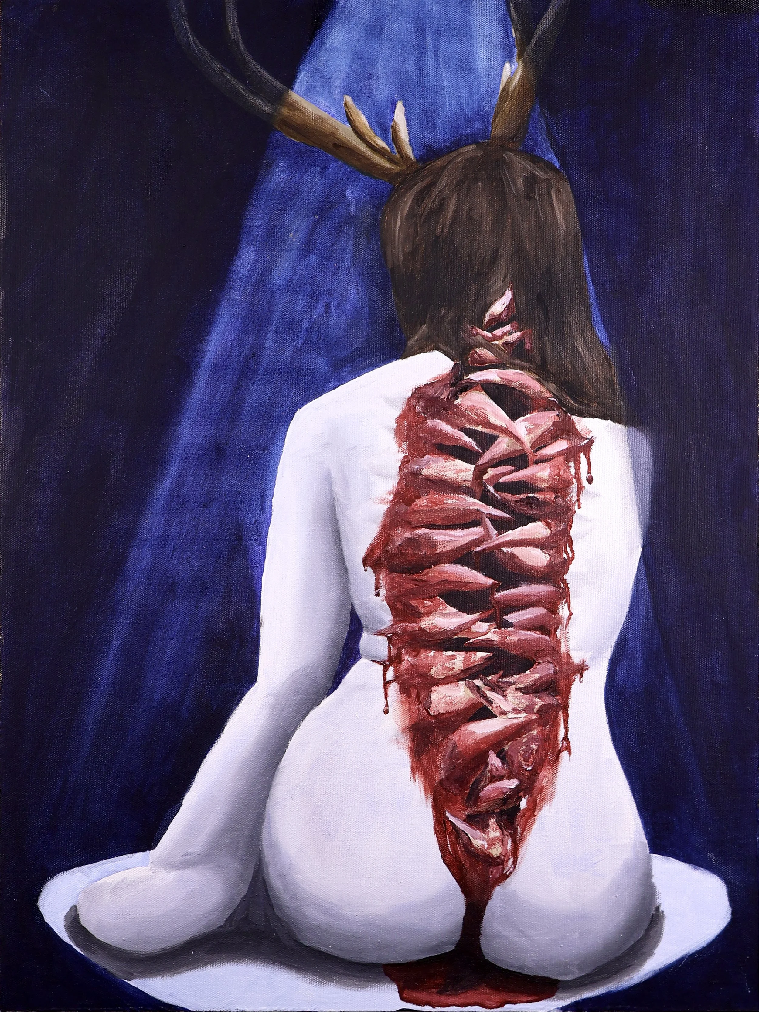 Her Body Tea, oil on canvas, 2025