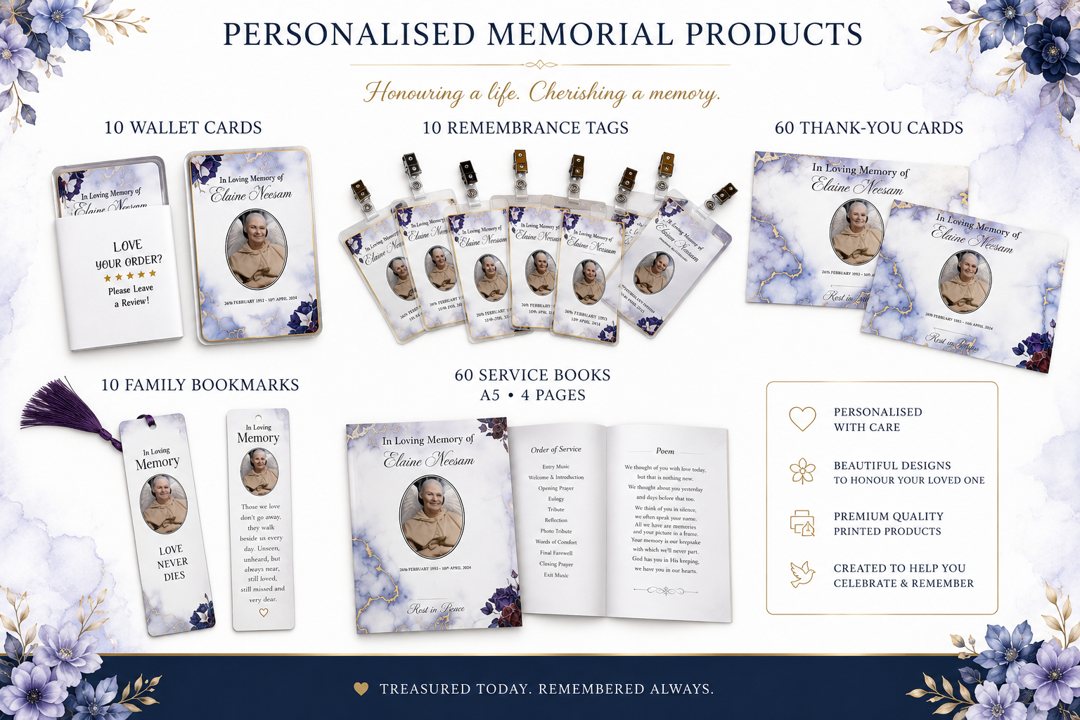 Memorial Stationery and Keepsakes