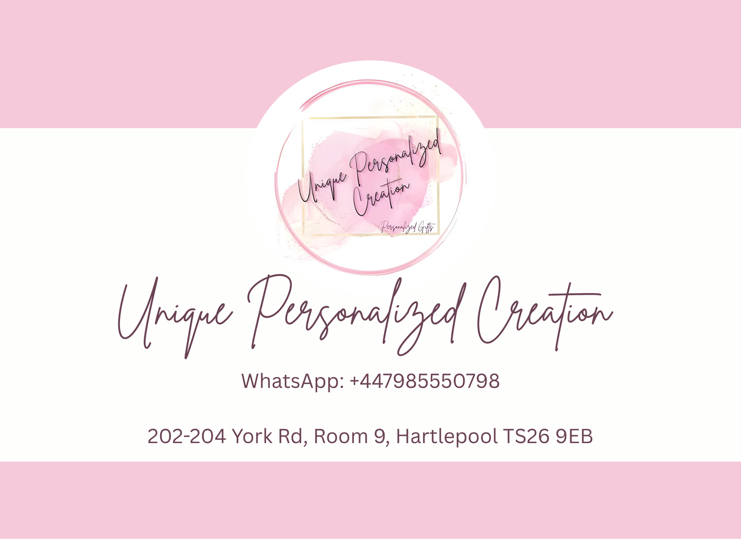 Unique Personalized Creation