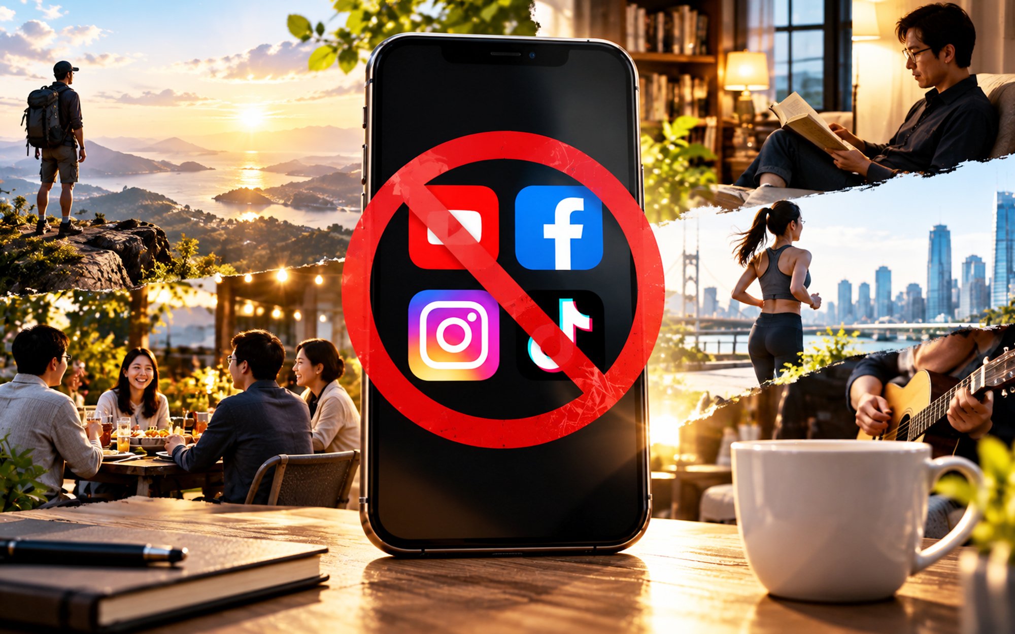 如果沒有 YouTube、Facebook、Instagram 和 TikTok一個月，你受得了嗎？
