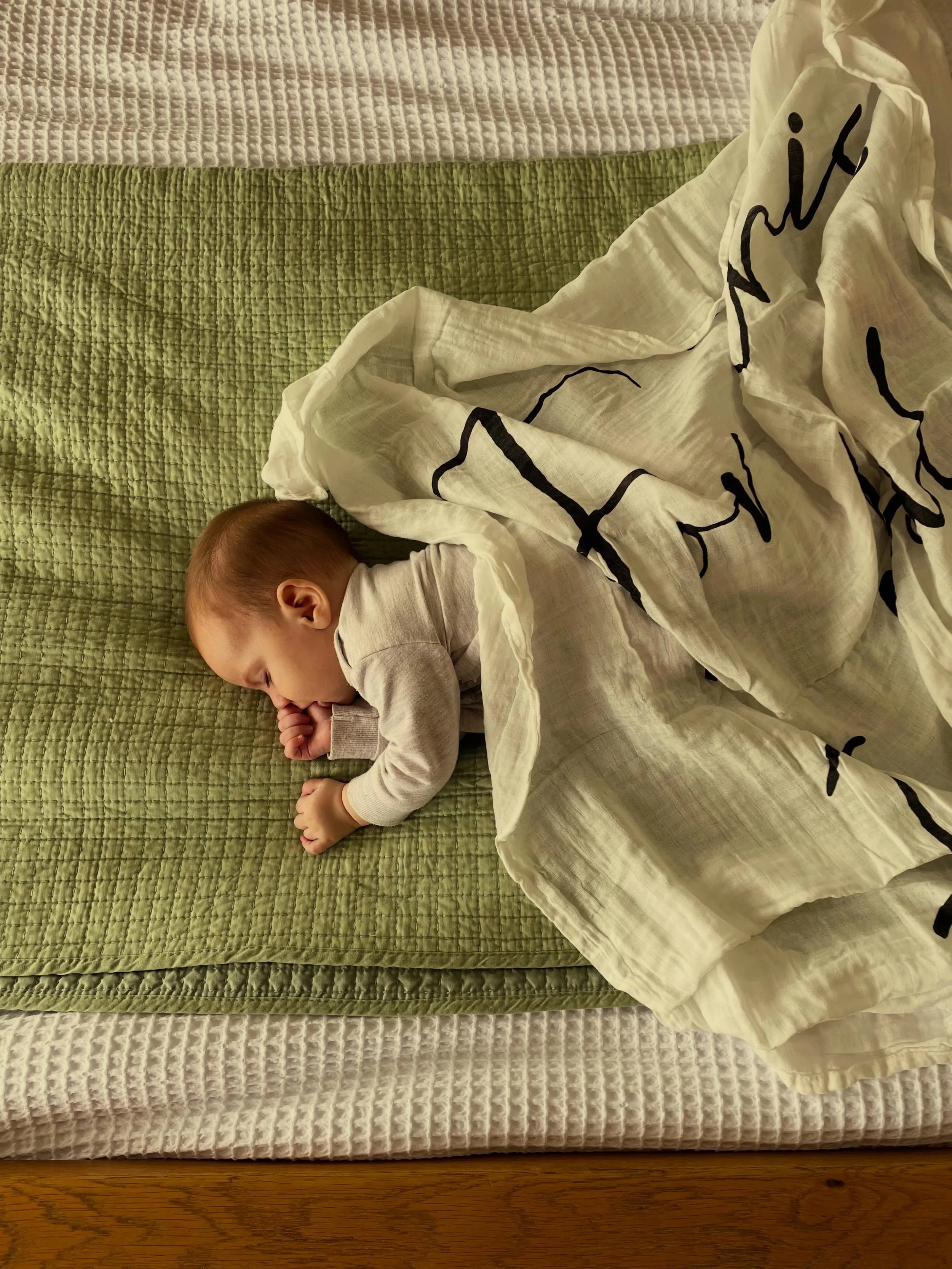 Once upon a time this little boy used to fall asleep in my arms wrapped in this blanket now he comes running into my arms when I walk in the room.  The blanket hangs above his bed as a reminder of memories that I never want to forget 🤍