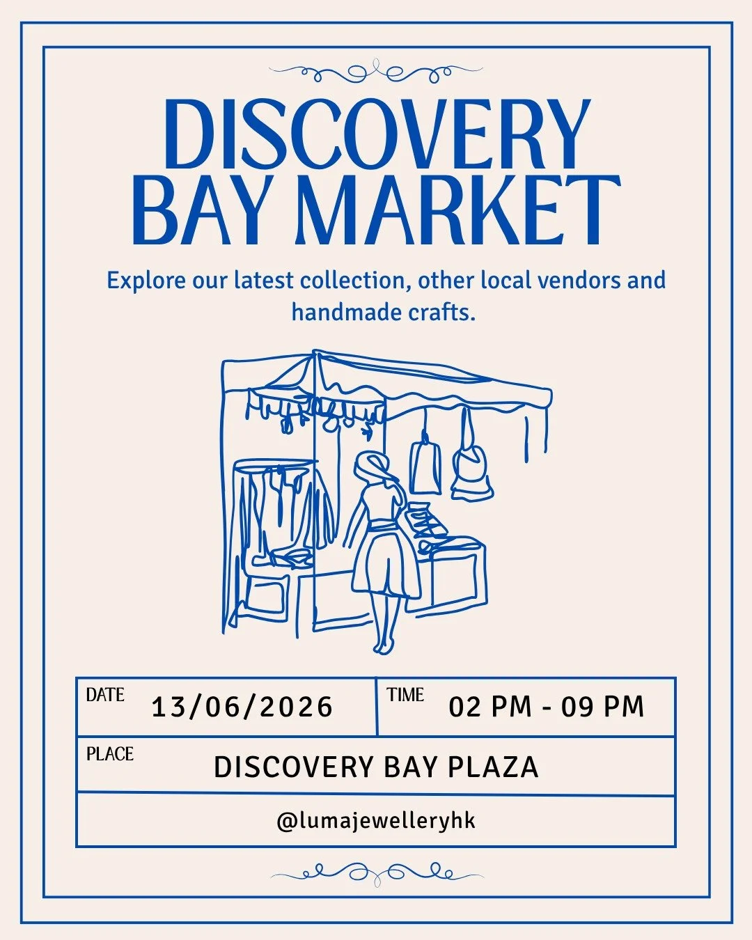 Next stop: Discovery Bay. 

Join us at the Plaza on Saturday, June 13th, for a day of sun, sea, and jewellery. We&rsquo;ll be showcasing our latest collection&mdash;including our signature textured pieces&mdash;alongside a curated selection of local 