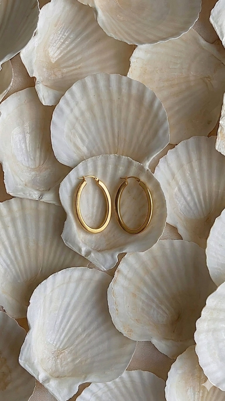The Frame Oval Hoops