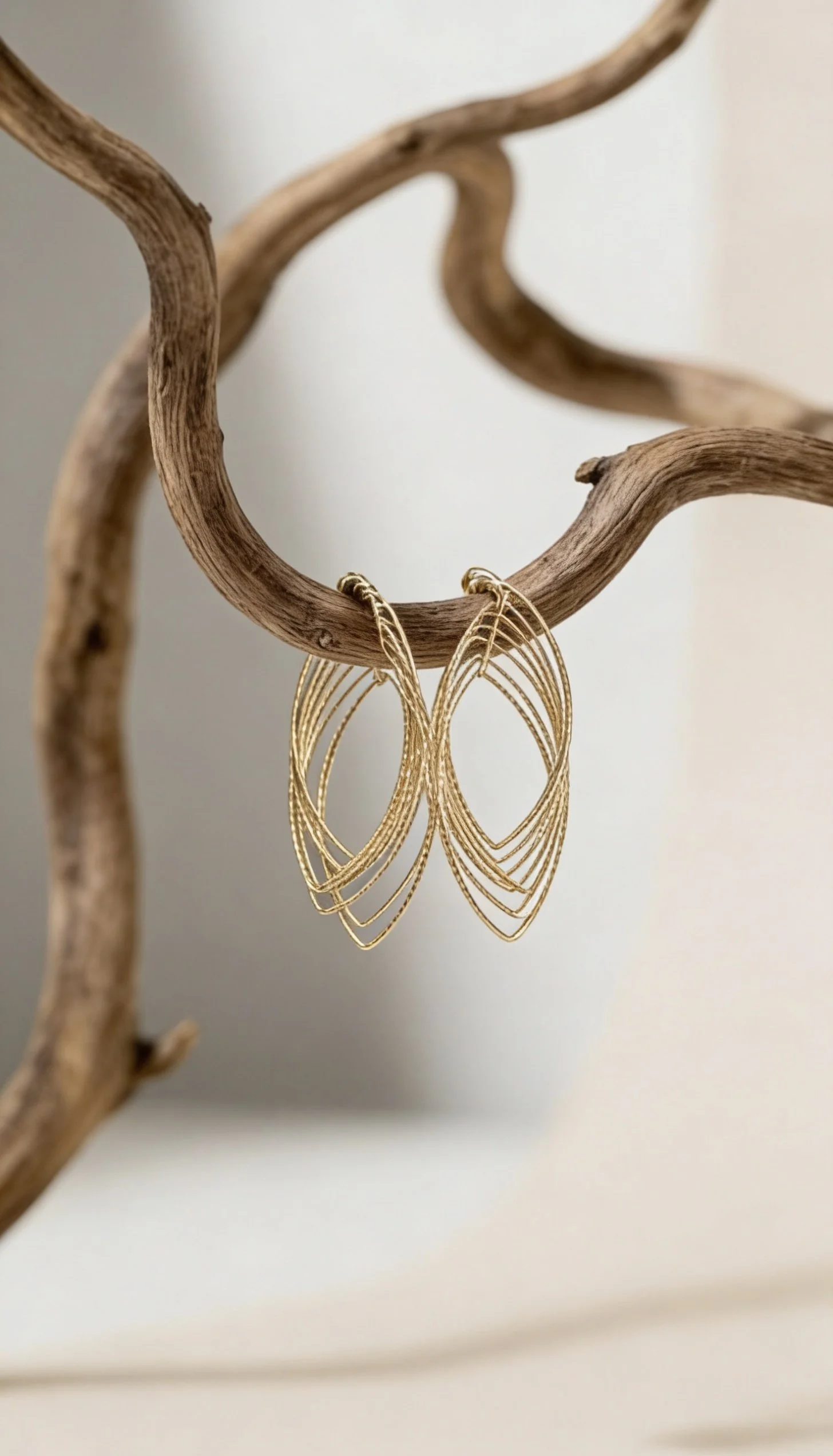 Multi-hoop drop earrings