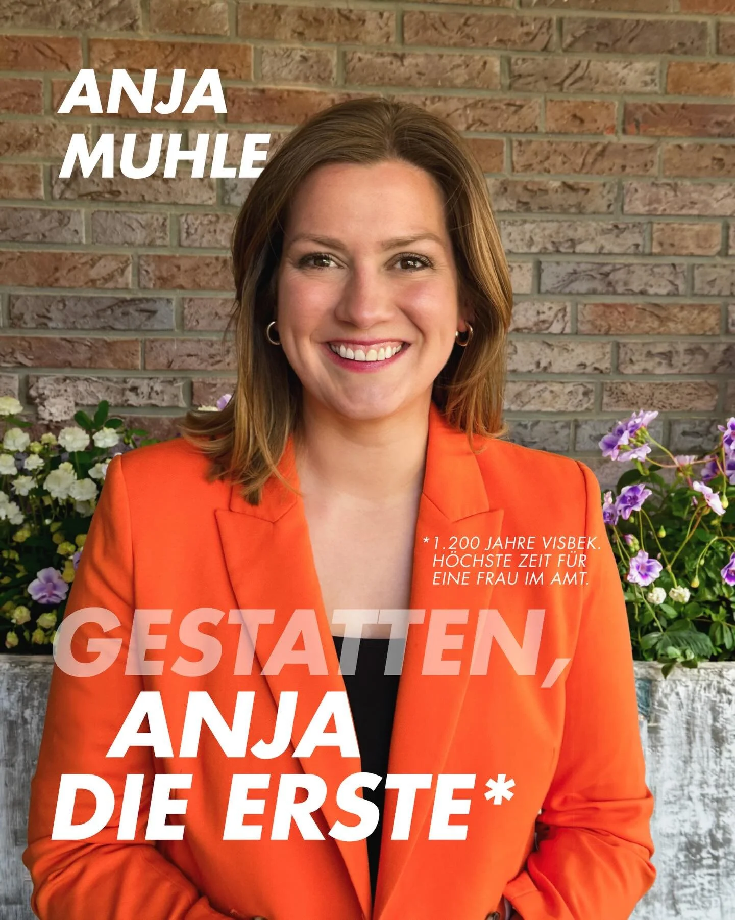 Ich kandidiere als B&uuml;germeisterin f&uuml;r Visbek! ☀️
Am 13.09. stelle ich mich in meiner Heimatgemeinde als B&uuml;rgermeisterin zur Wahl.

Danke an alle Mutmacher und Wegbereiter, die mir den richtigen Zuspruch und die n&ouml;tigen kritischen 