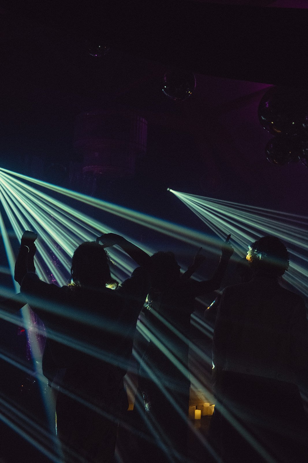 Packed club dancefloor in Provence