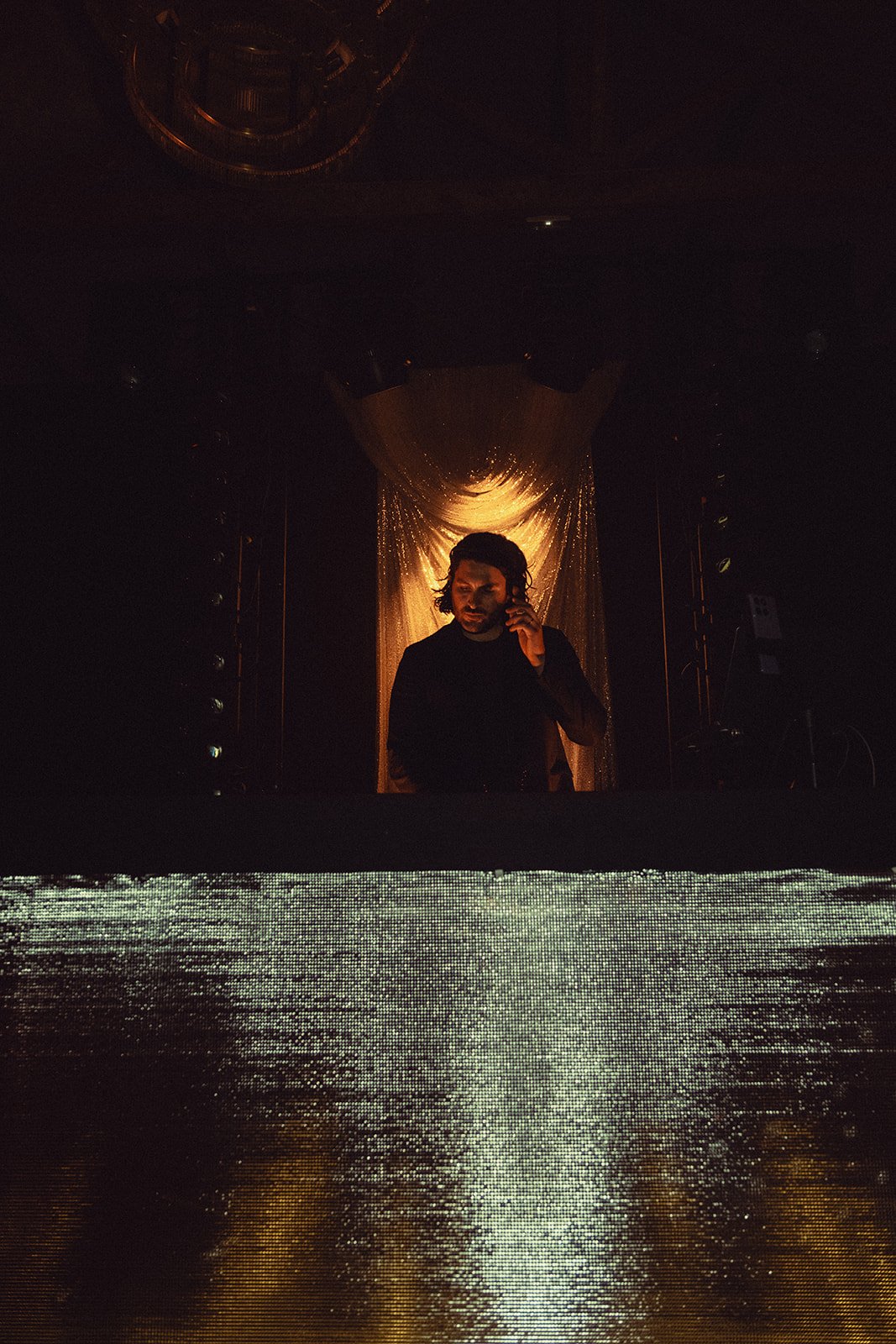 Mat the DJ mixing at Château des 3 Fontaines, Provence