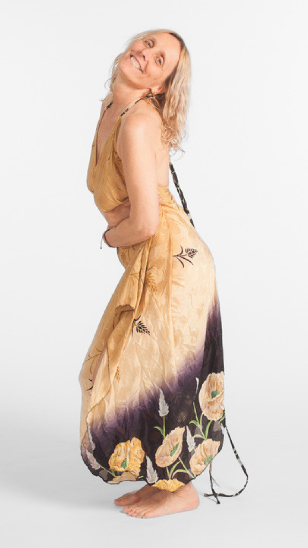Annica Hill embodying and alive posture with joy and happiness.