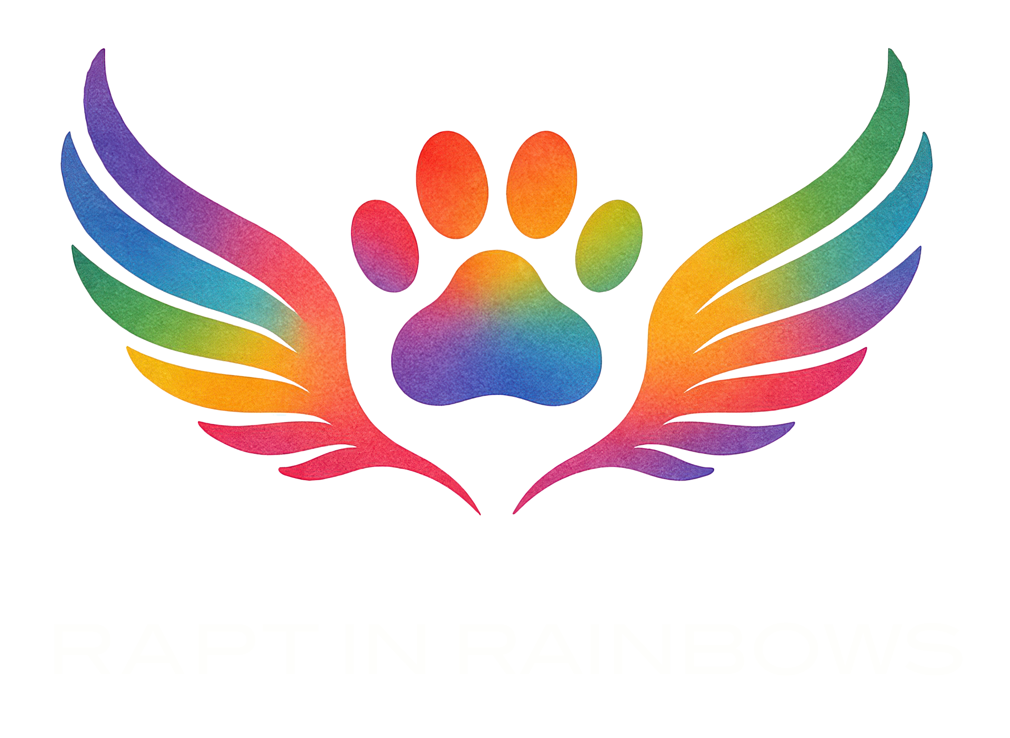 Colorful logo with a paw print surrounded by rainbow-colored wings and the text 'Animal awarness' underneath.