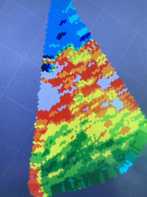 Variable rate nitrogen application map Topcon CropSpec Canterbury paddock