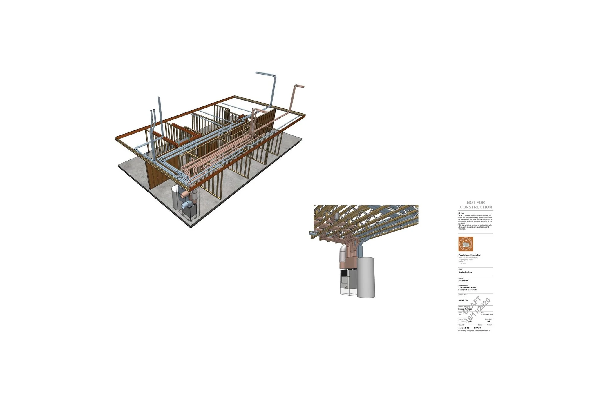 MVHR system, Silverdale, Falmouth - Passivhaus (certified) | Berryman Construction