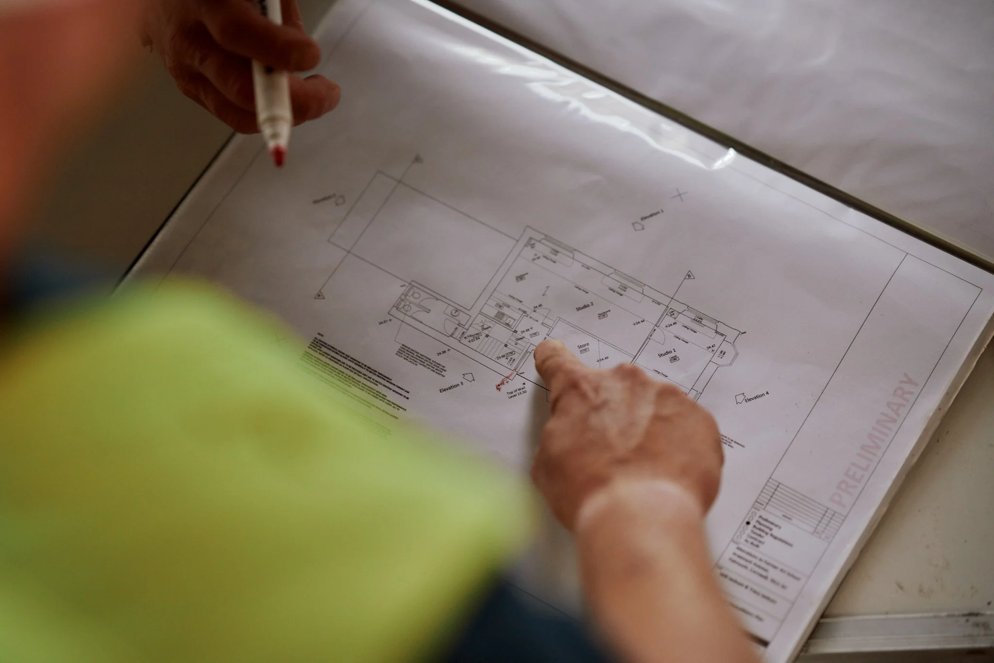 On site meetings, The Old Art School, Falmouth - Heritage renovation | Berryman Construction