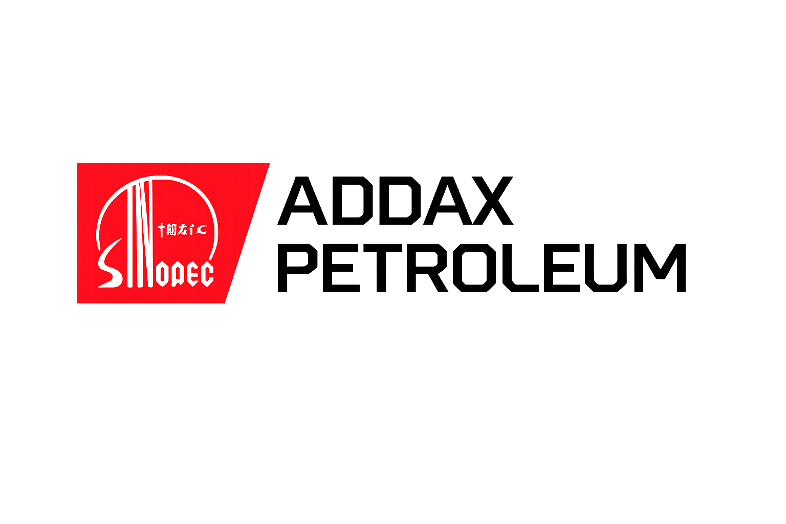 Sign with red background featuring white logo and black text that says 'ADAX PETROLEUM'