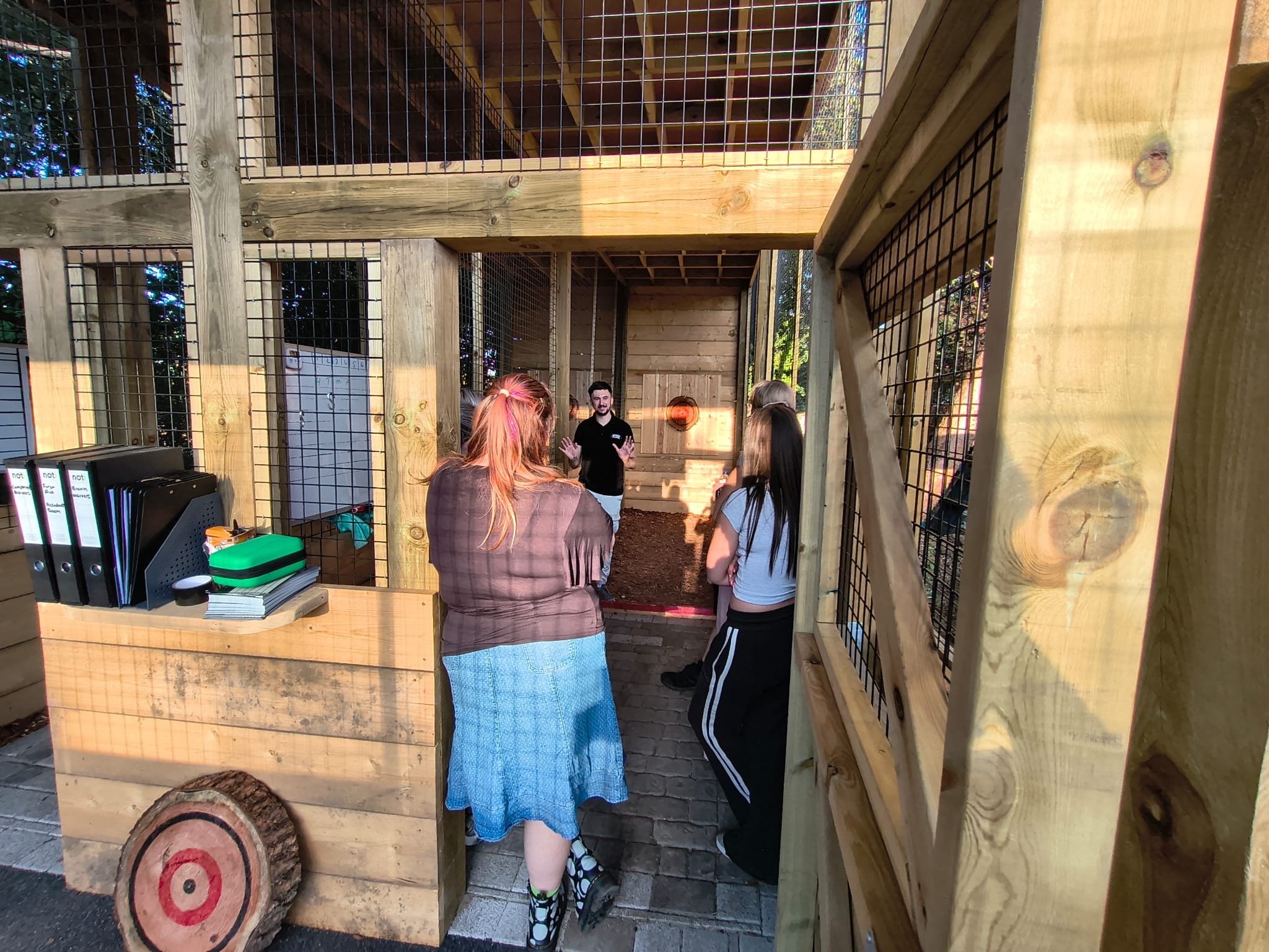 Axe throwing at Bermuda Blades in Henlow, Bedfordshire