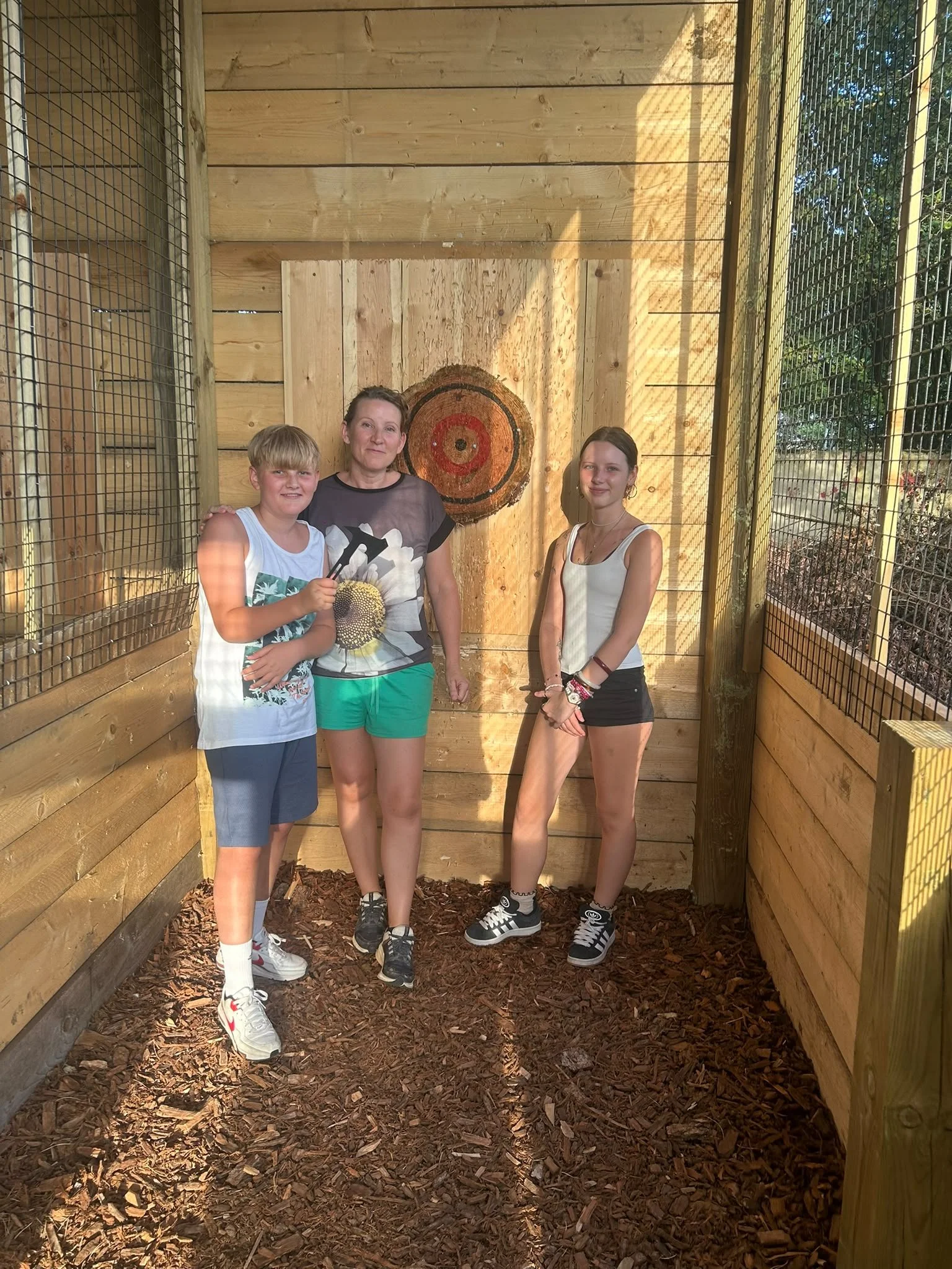 Axe throwing at Bermuda Blades in Henlow, Bedfordshire