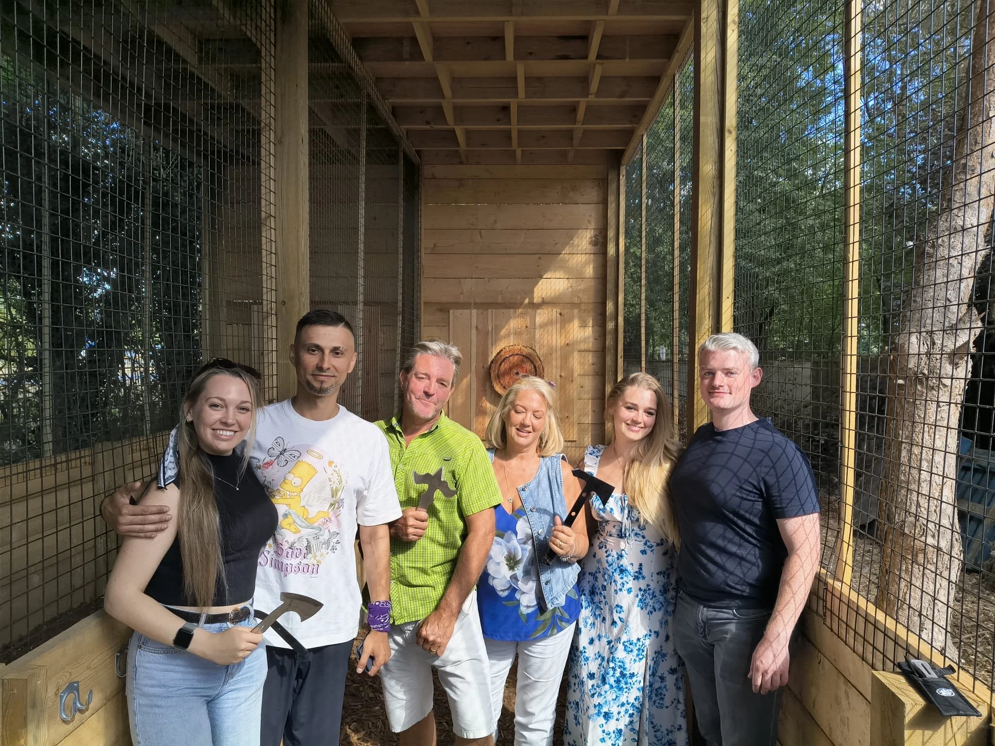 Axe throwing at Bermuda Blades in Henlow, Bedfordshire