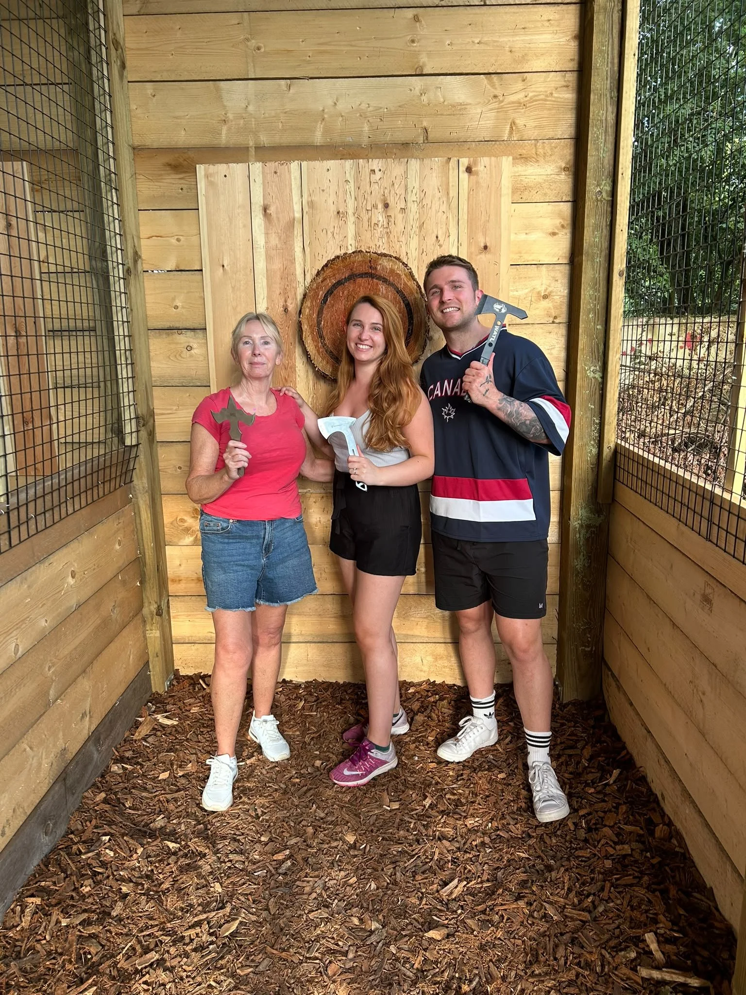 Axe throwing at Bermuda Blades in Henlow, Bedfordshire