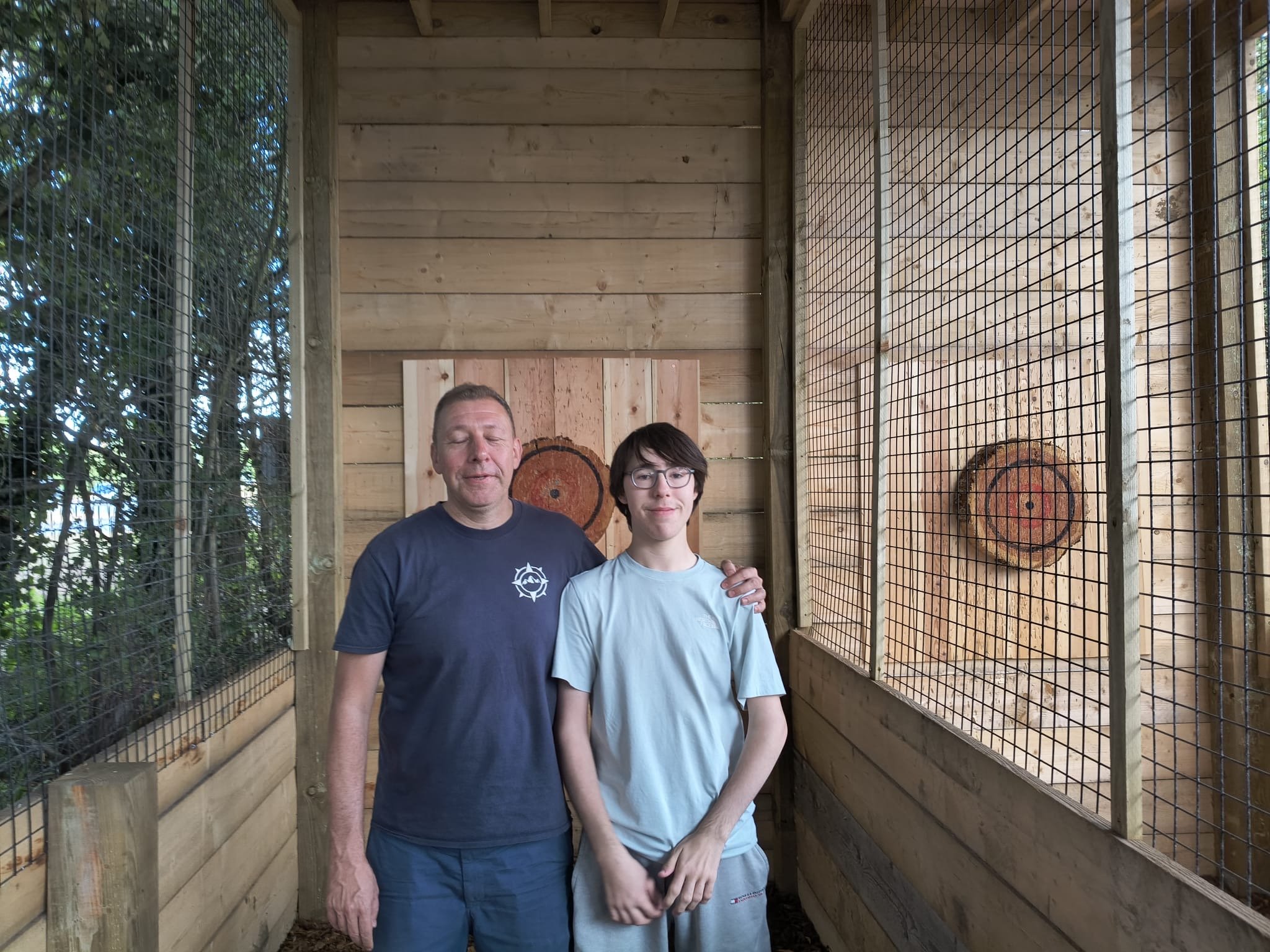 Axe throwing at Bermuda Blades in Henlow, Bedfordshire