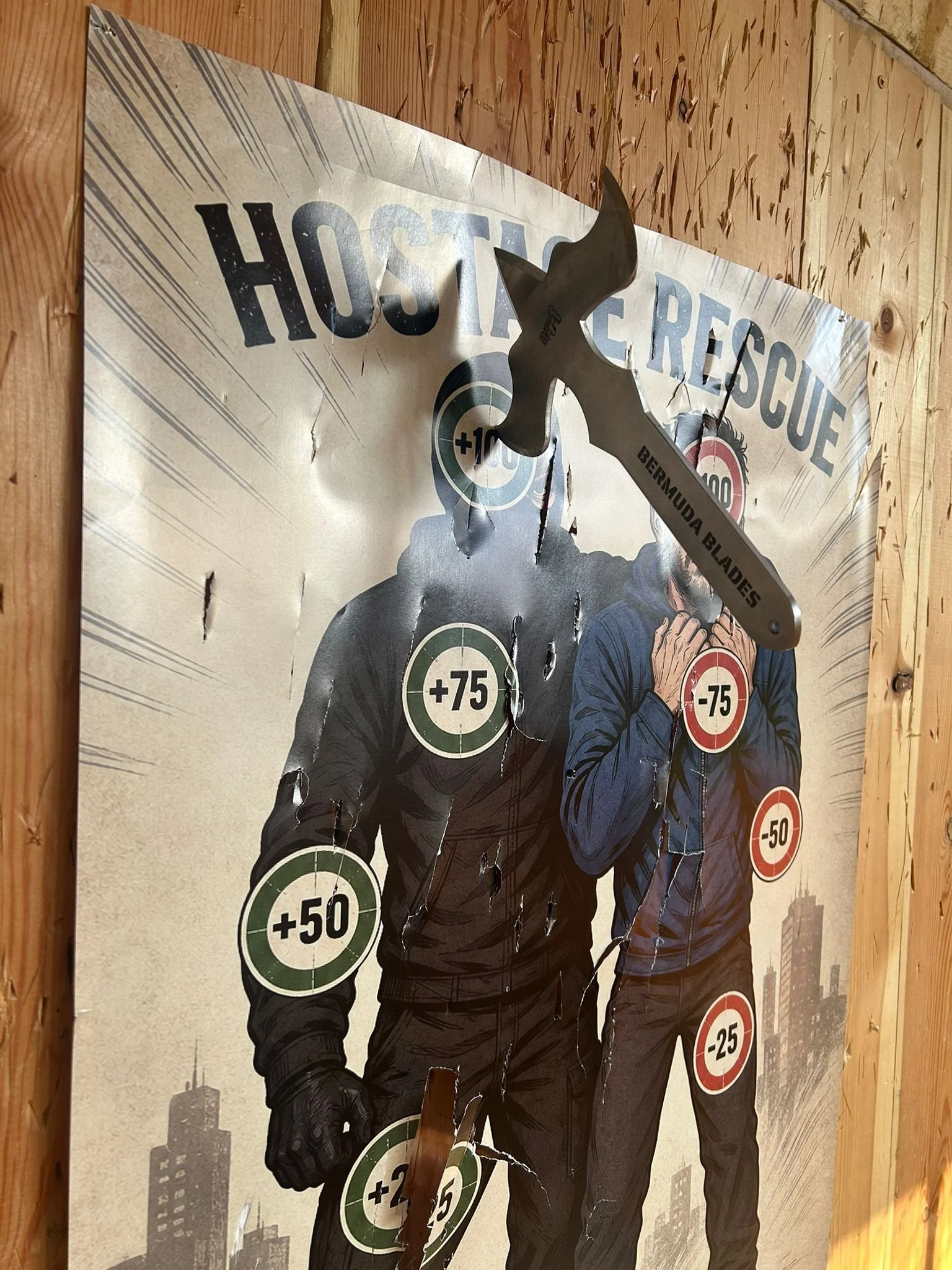 Customer photo from Bermuda Blades axe throwing in Henlow, Bedfordshire