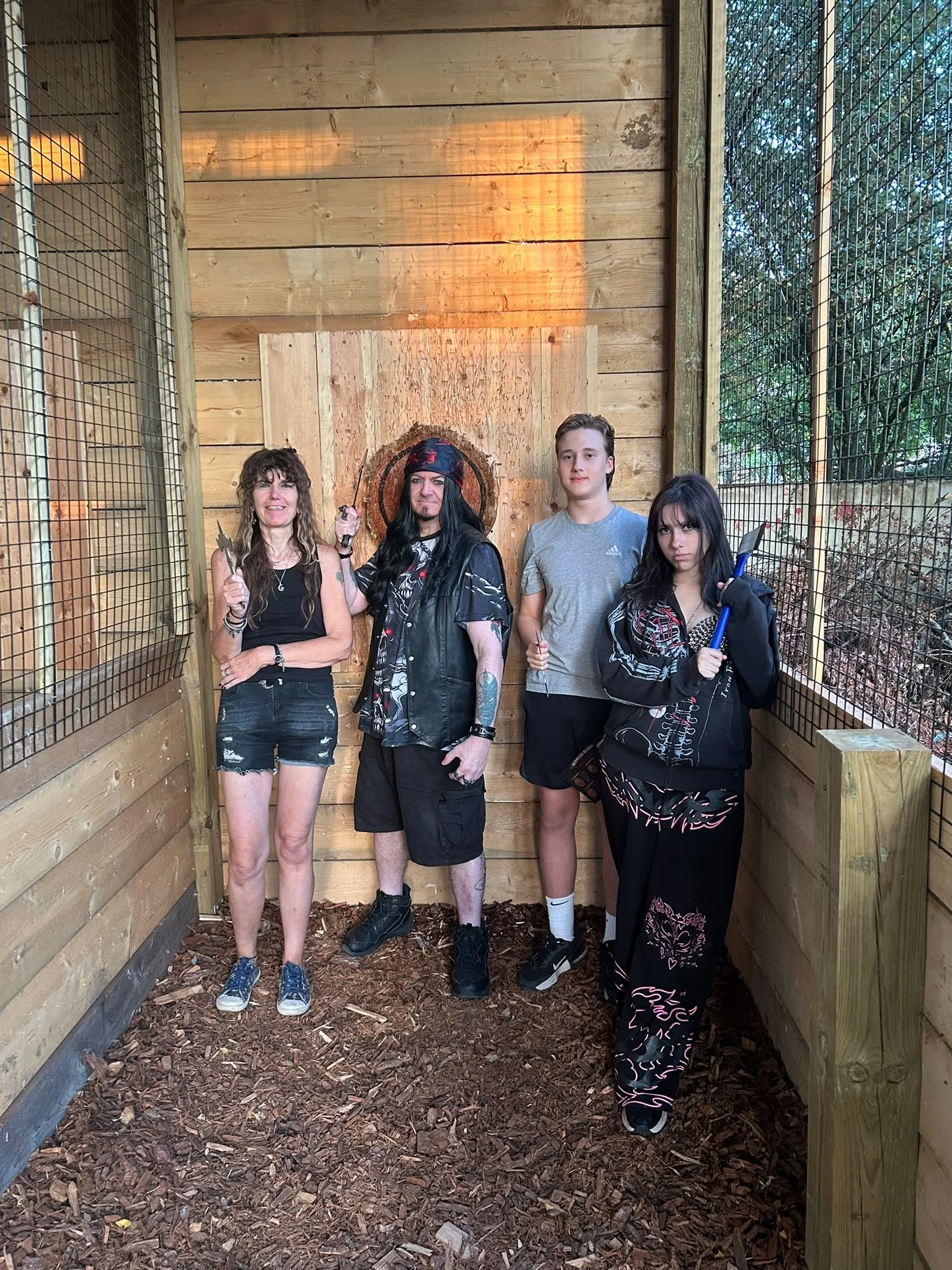 Axe throwing at Bermuda Blades in Henlow, Bedfordshire