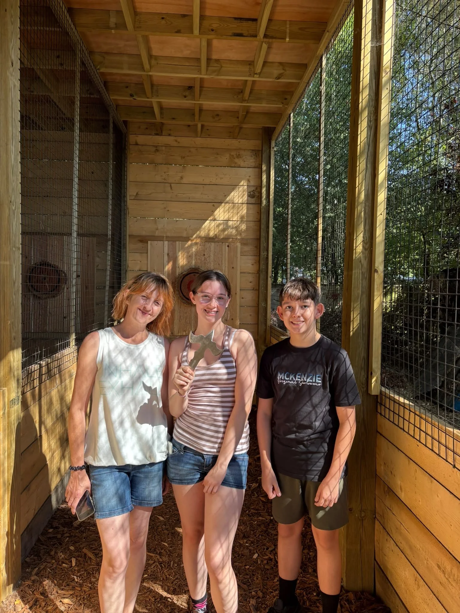Axe throwing at Bermuda Blades in Henlow, Bedfordshire