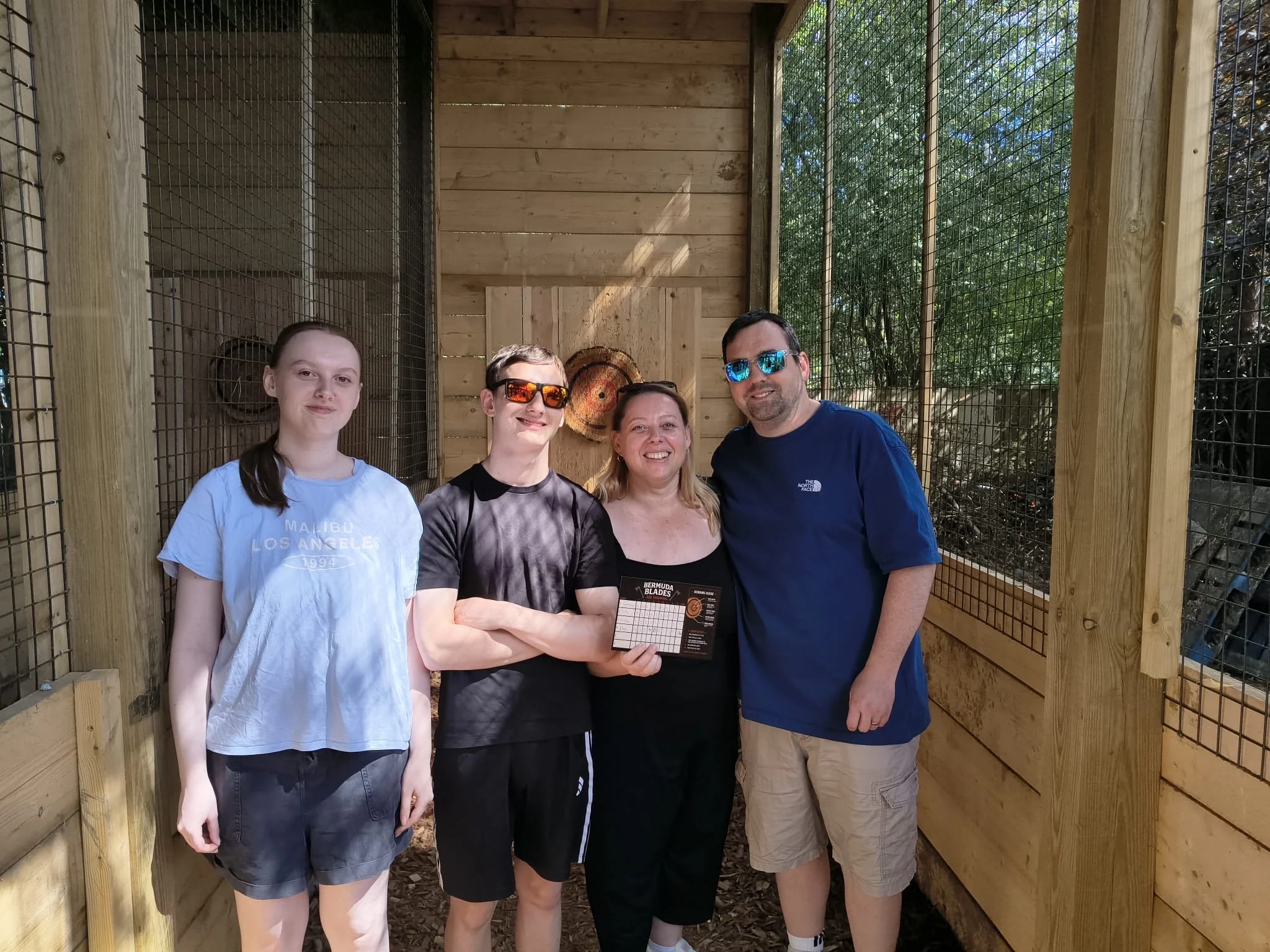 Axe throwing at Bermuda Blades in Henlow, Bedfordshire