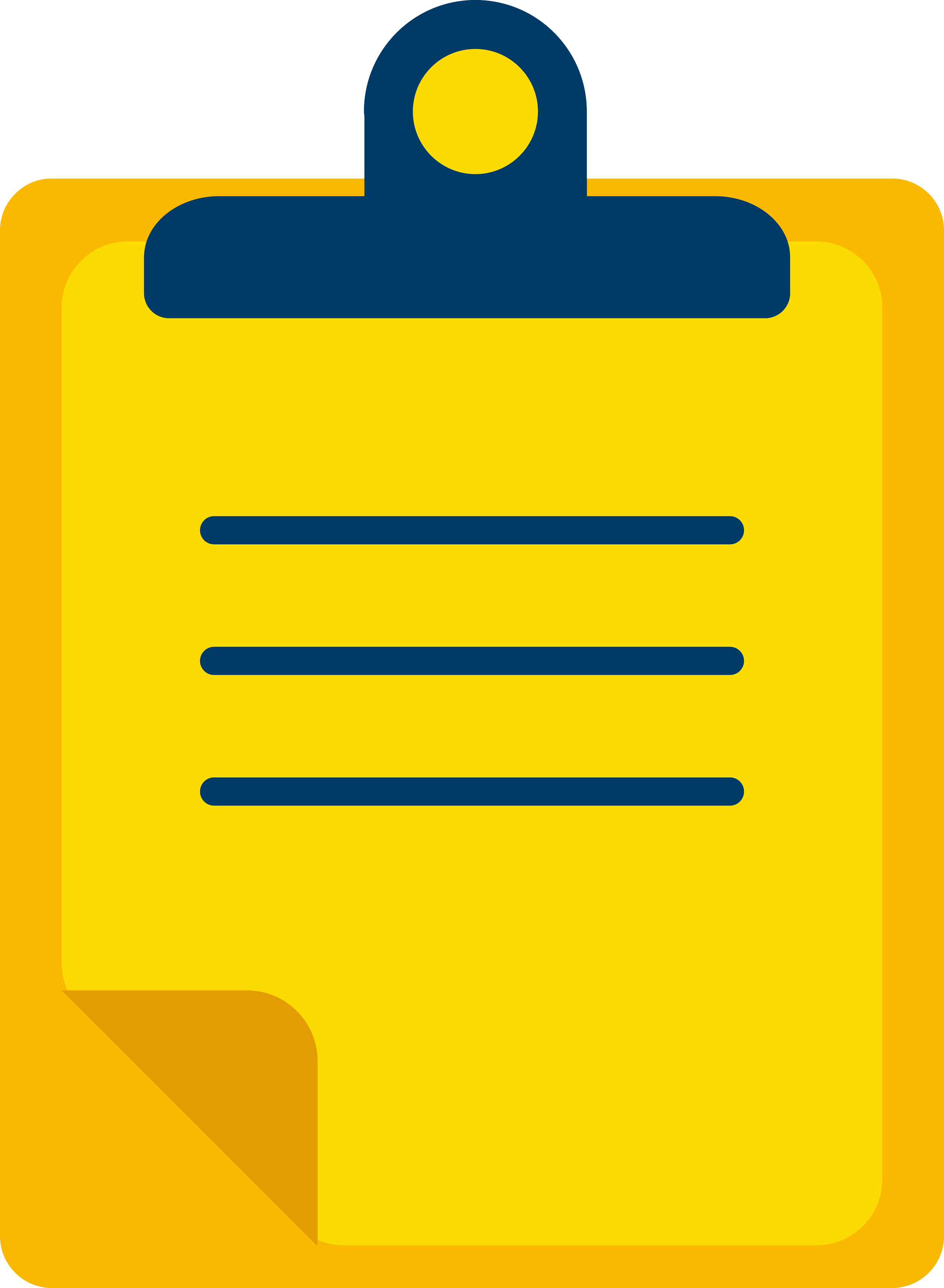 Illustration of a yellow file folder with a dark blue tab and a shadow to the bottom left. Part of the NECTAR study Improving dental care pathways for children