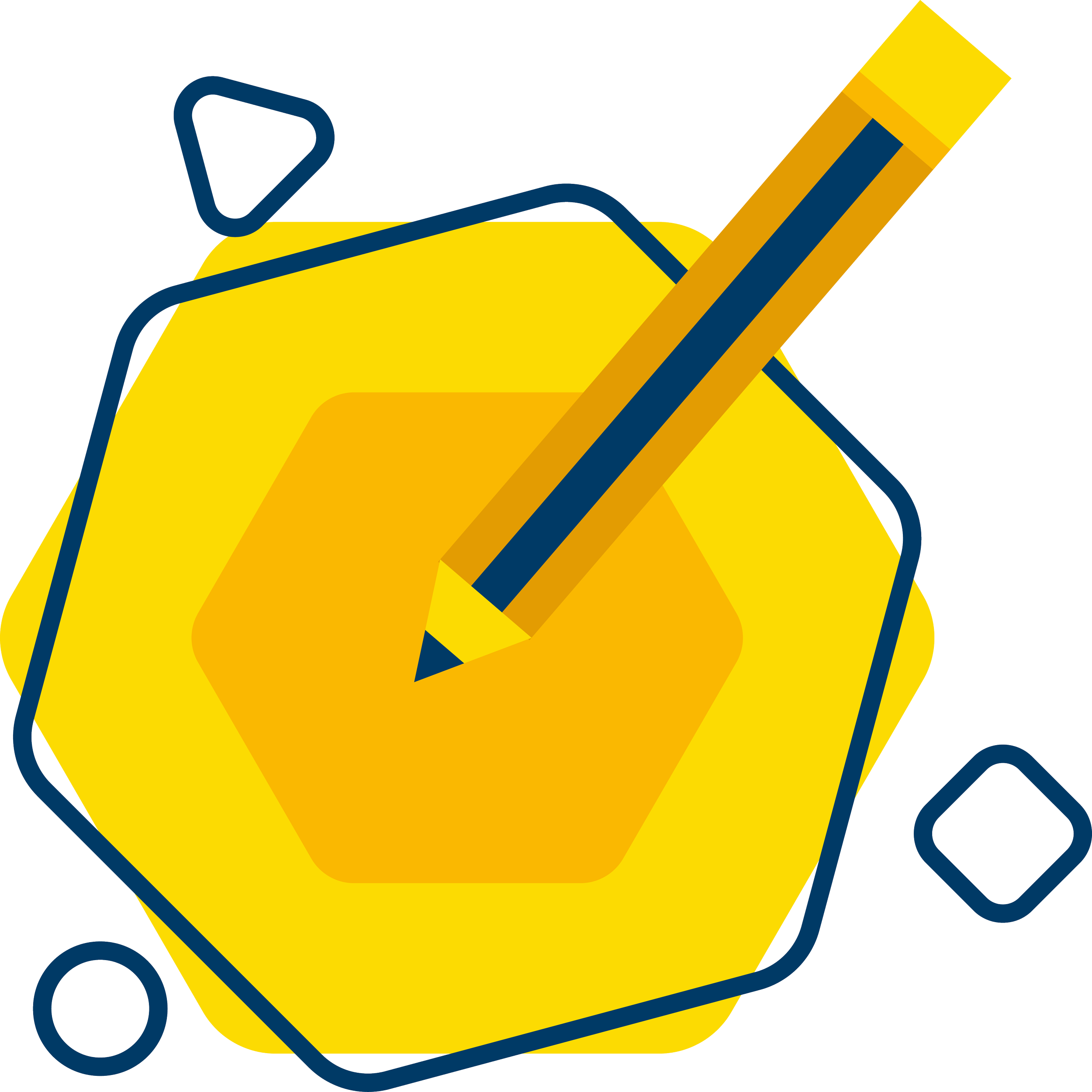 Illustration of a yellow backpack with a pencil in front of it. Part of the NECTAR study Improving dental care pathways for children