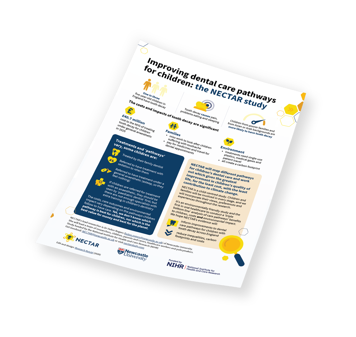 Improving dental care pathways for children the NECTAR study