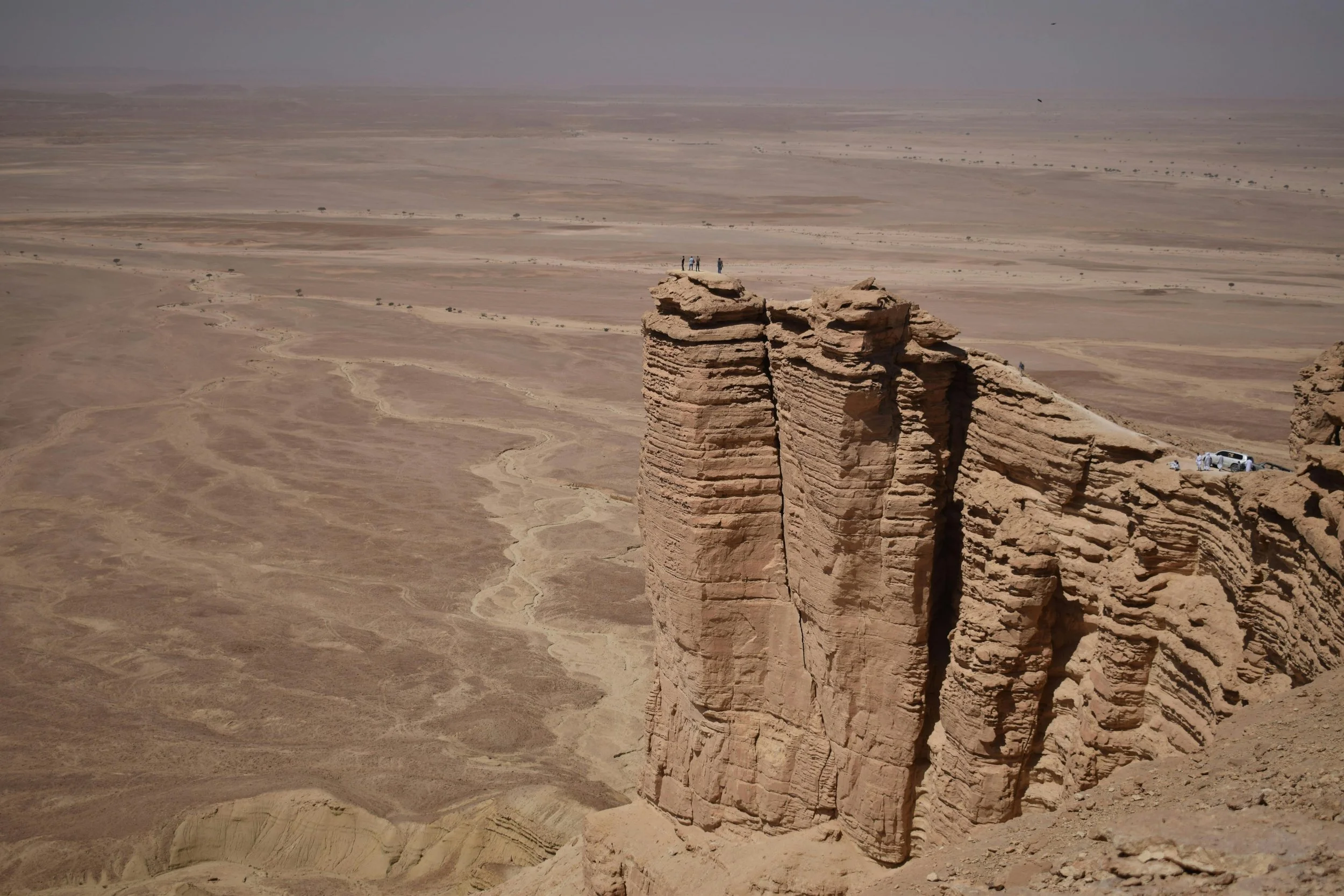 Tuwaiq escarpment outside Riyadh, near Qiddiya