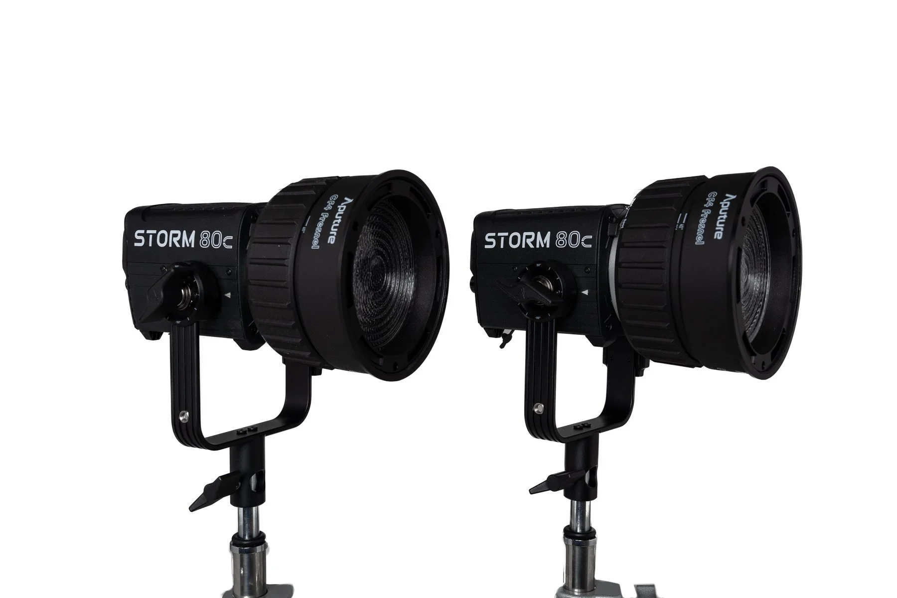 Aputure STORM 80c BLAIR-CG LED — compact 80W full-colour continuous light with an extensive 1,800K–20,000K colour temperature range and highly accurate saturated colour output. Ideal for accent lighting, creative colour effects and small-space setups