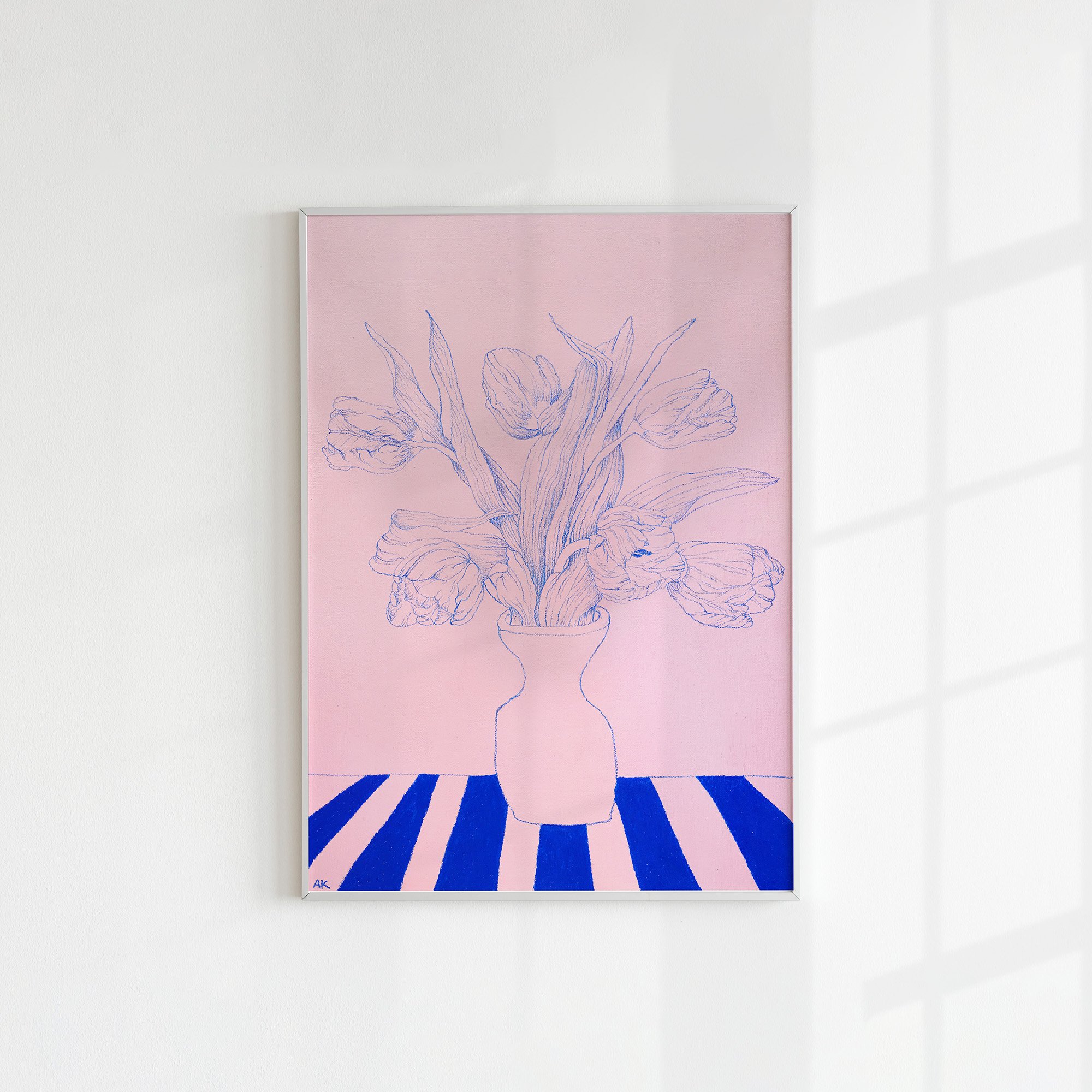Tulips on a Table Print