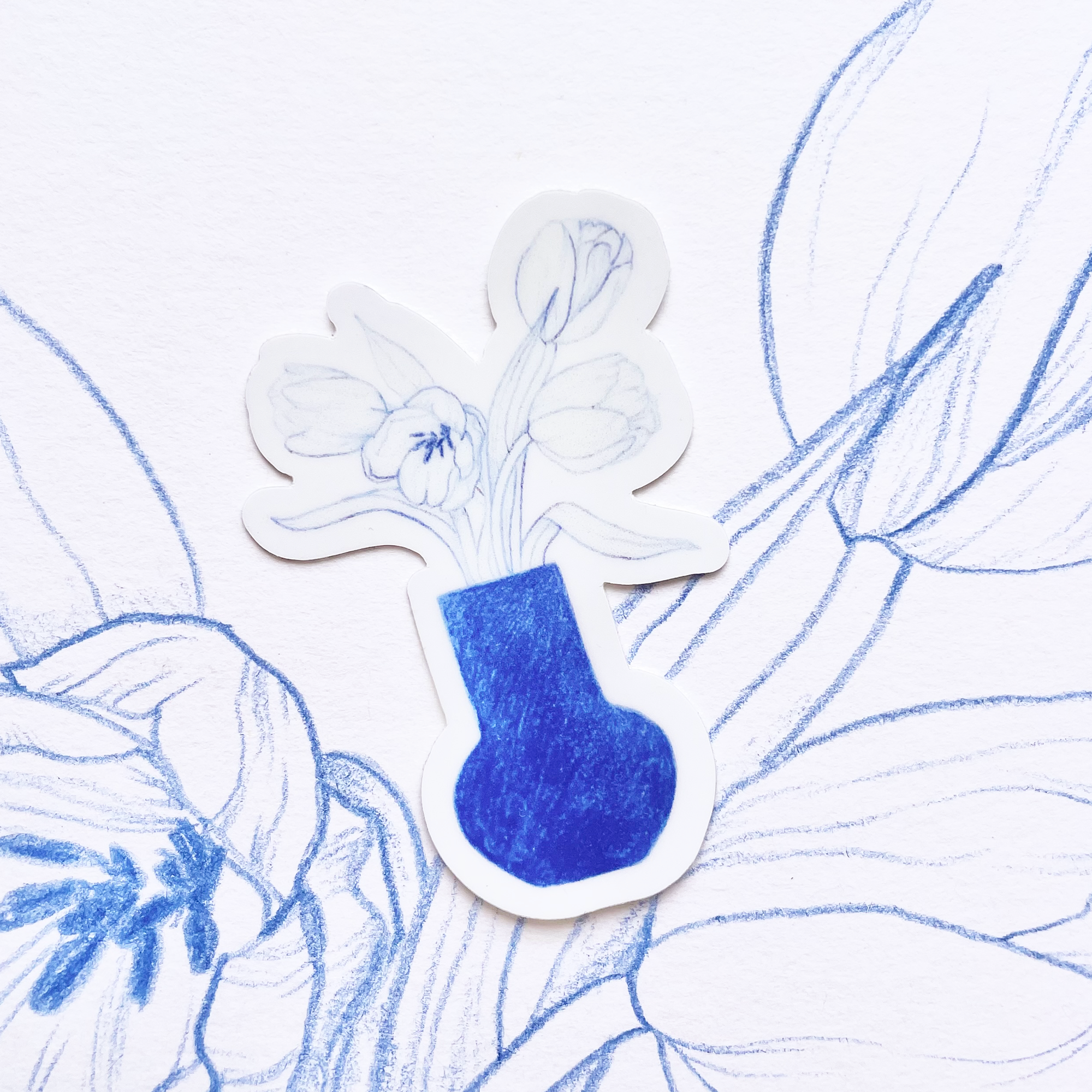 Tulip Vase Sticker