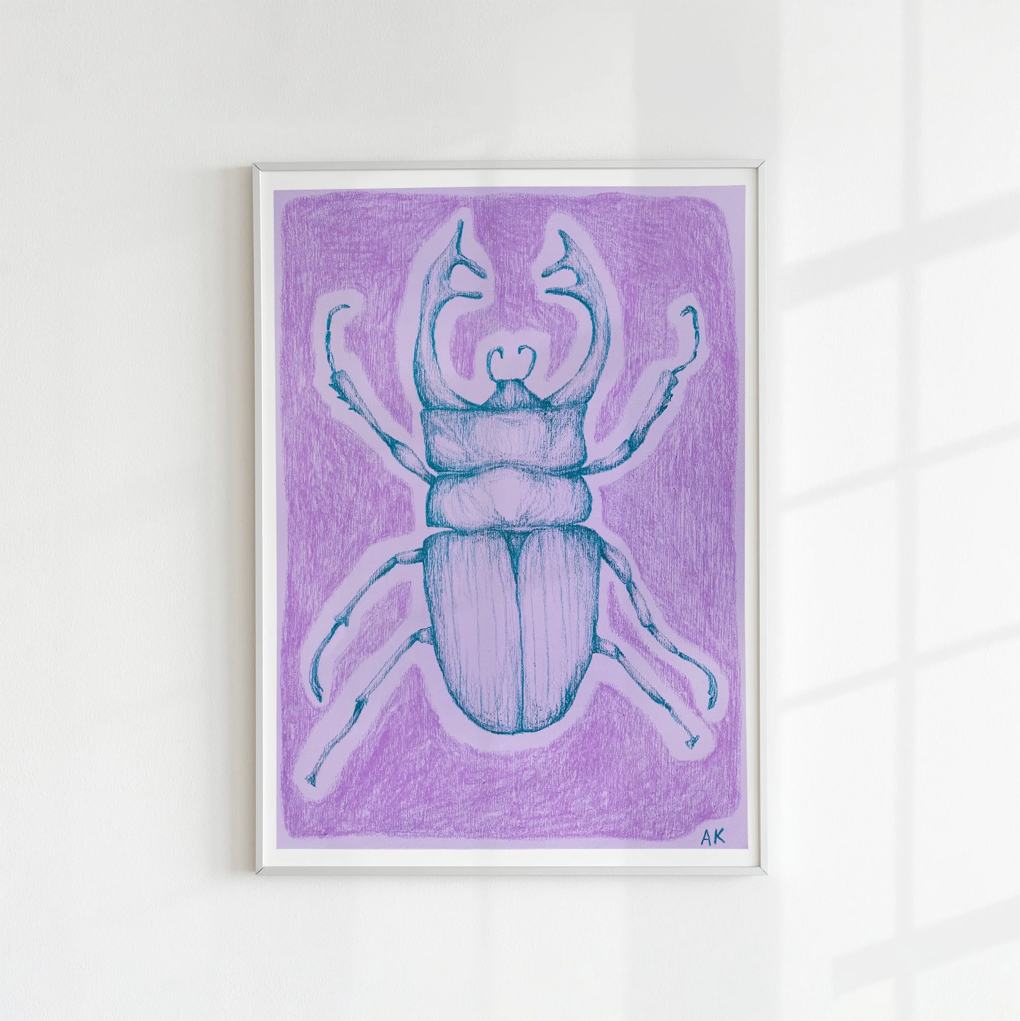 Stag Beetle Print