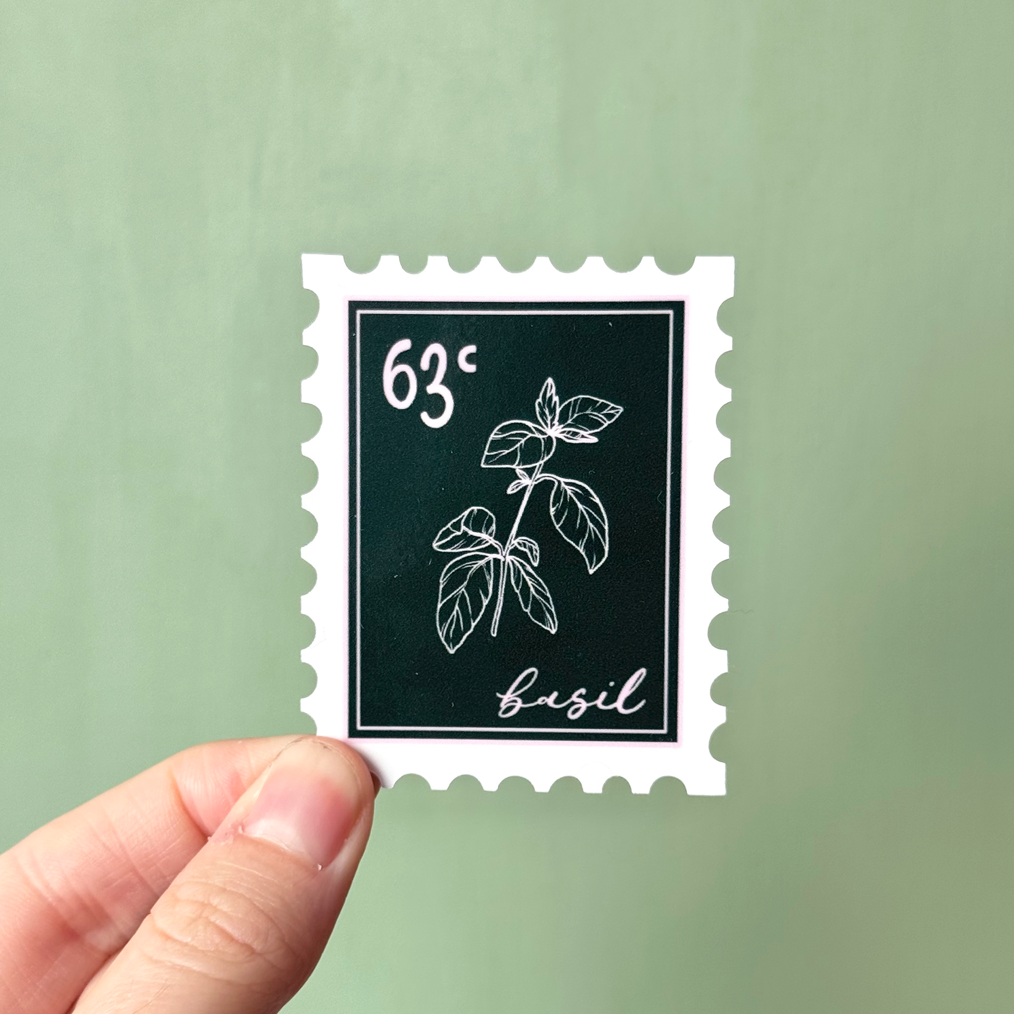 Basil Stamp Sticker