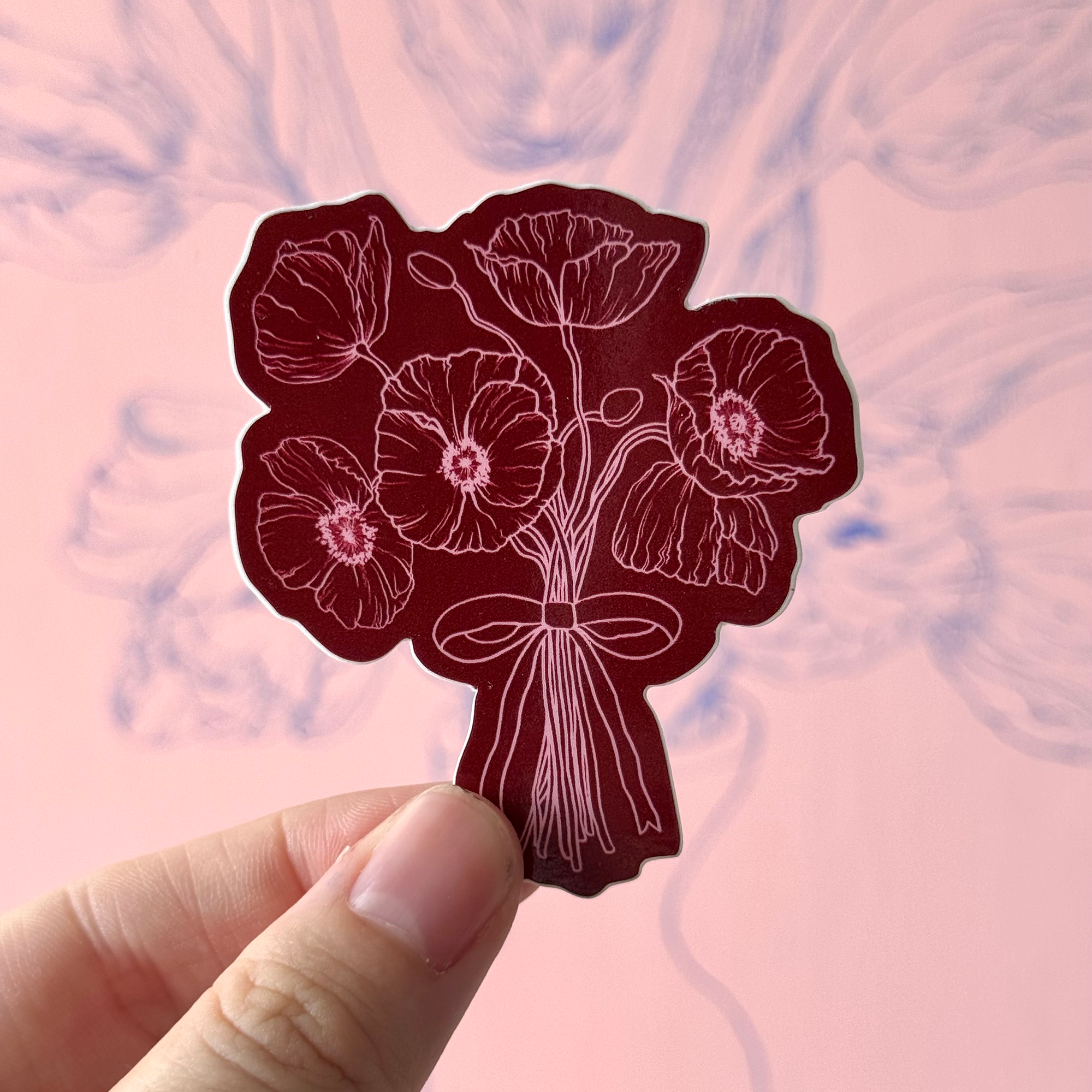 Poppy Bouquet Sticker